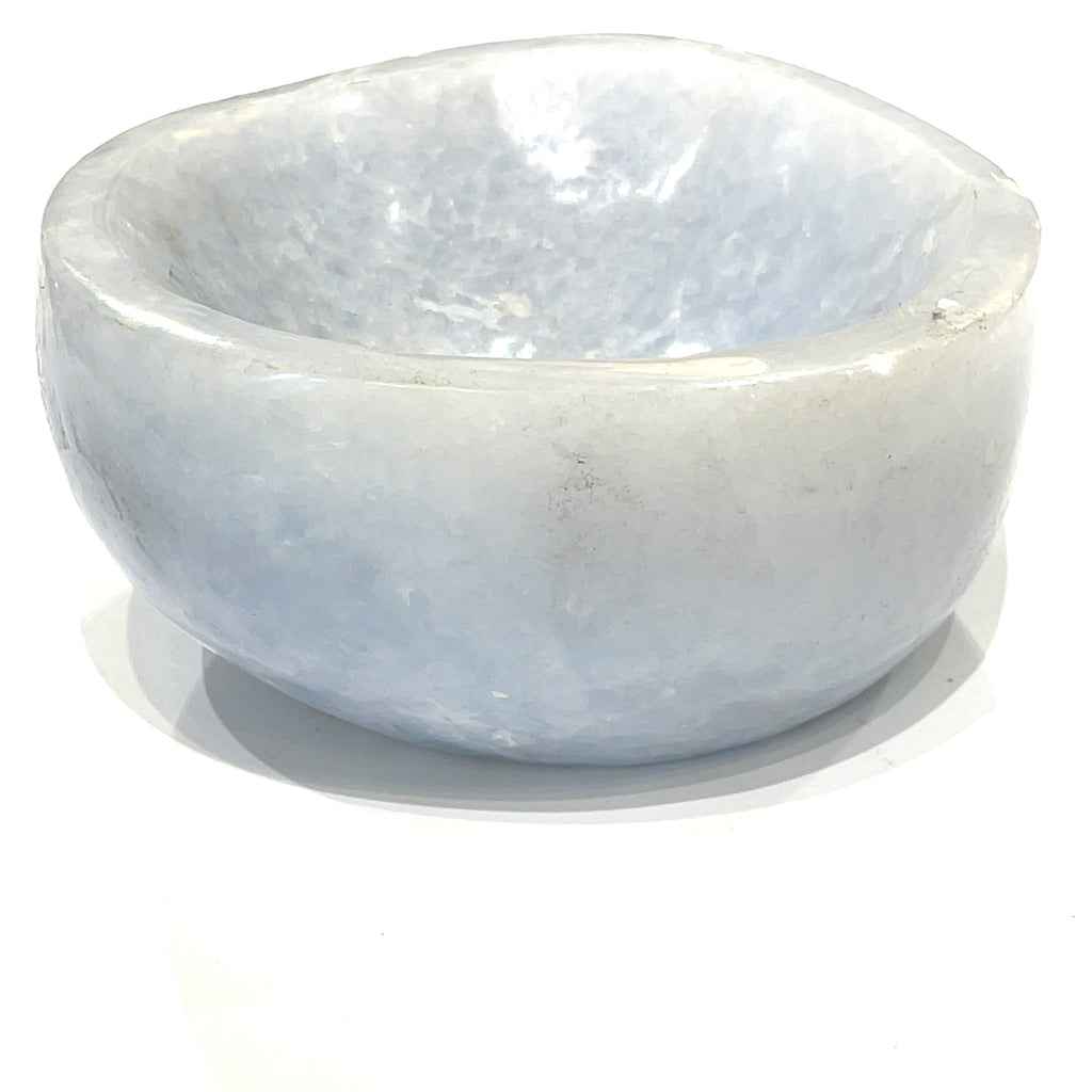 Blue Calcite gemstone bowl