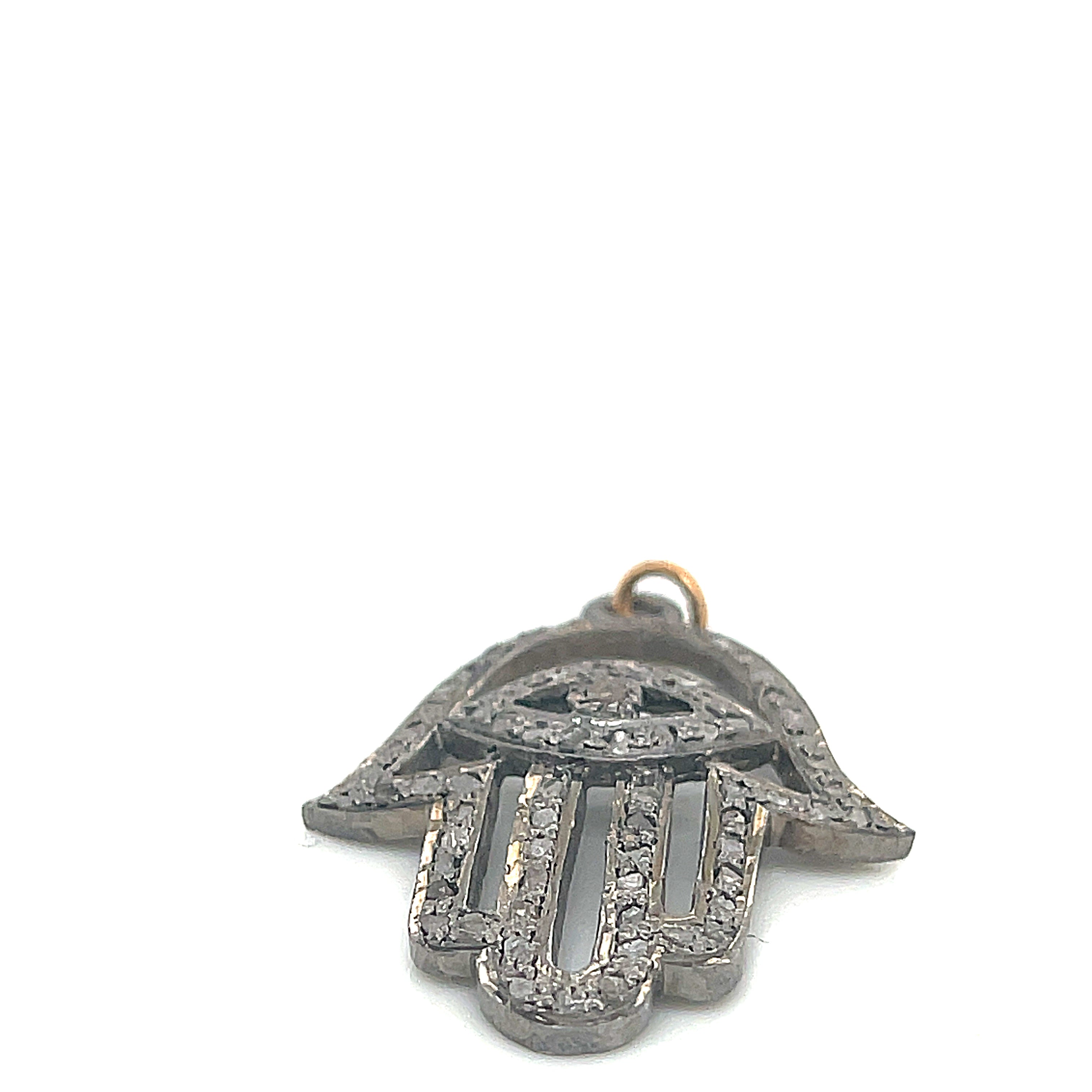 Paved Diamond Pendants, Humza, Lotus flower, branch
