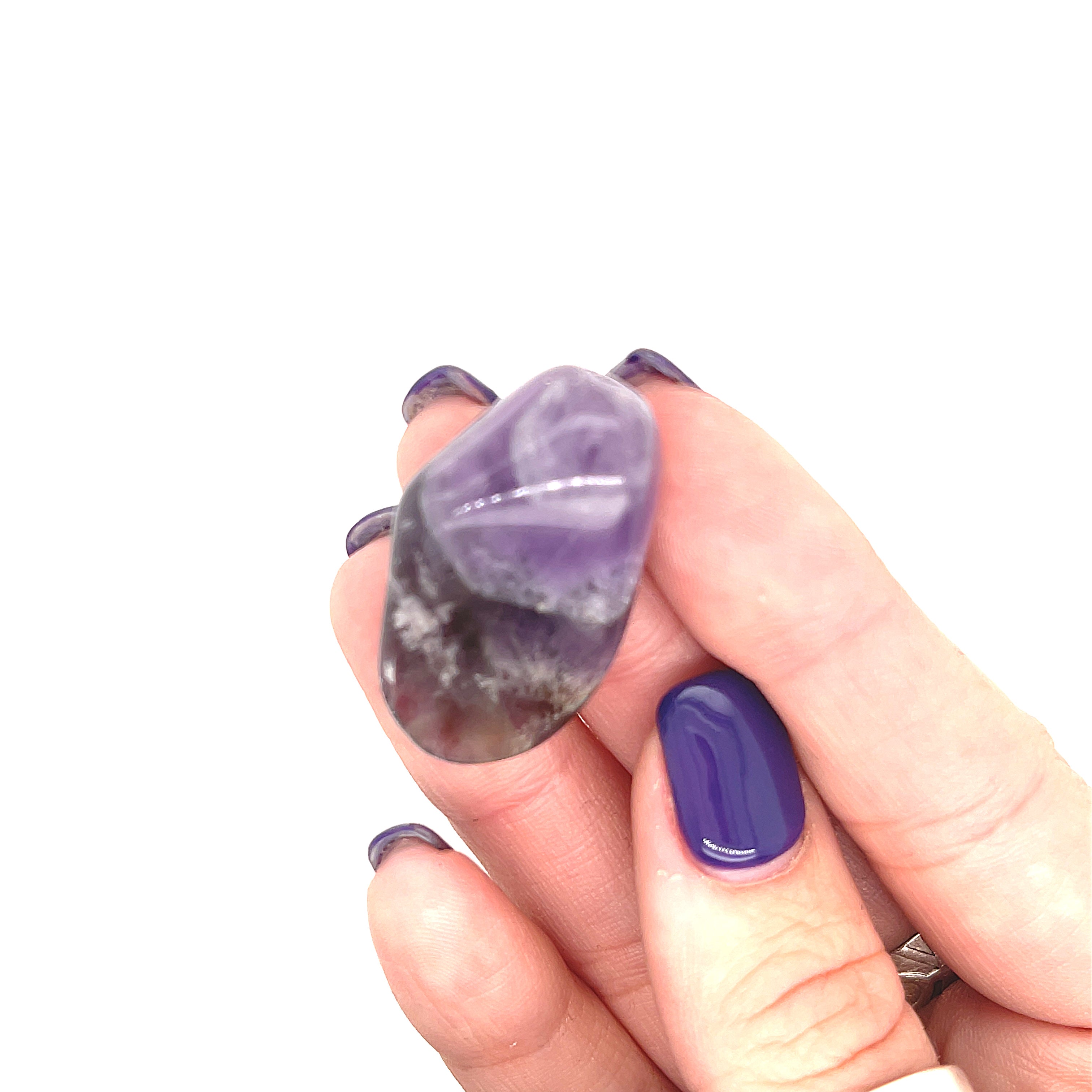 Amegreen (Amethyst / Prasiolite) gemstone Tumbles
