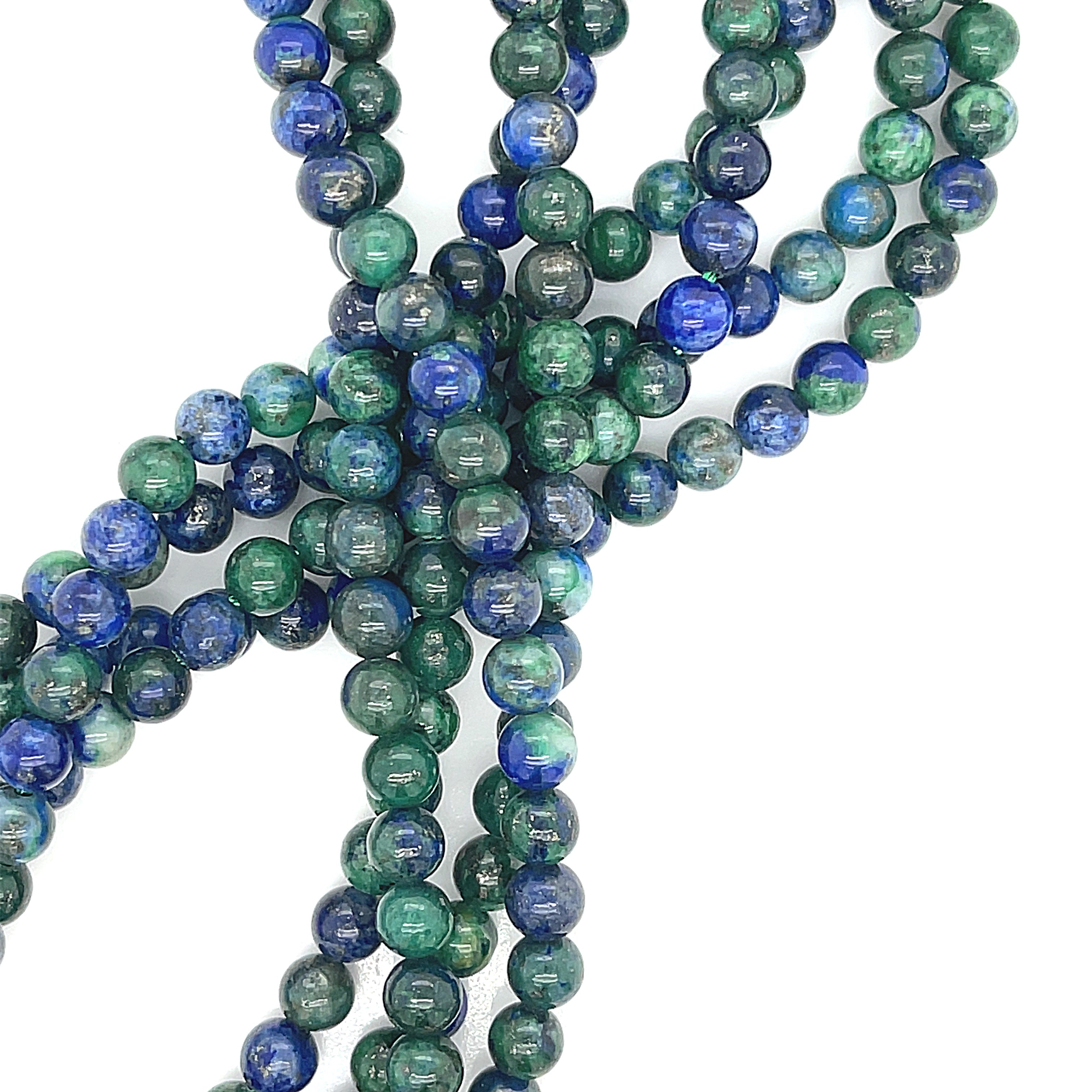 Azurite / Malachite Gemstone Strands (Afghanistan), jewelry supply