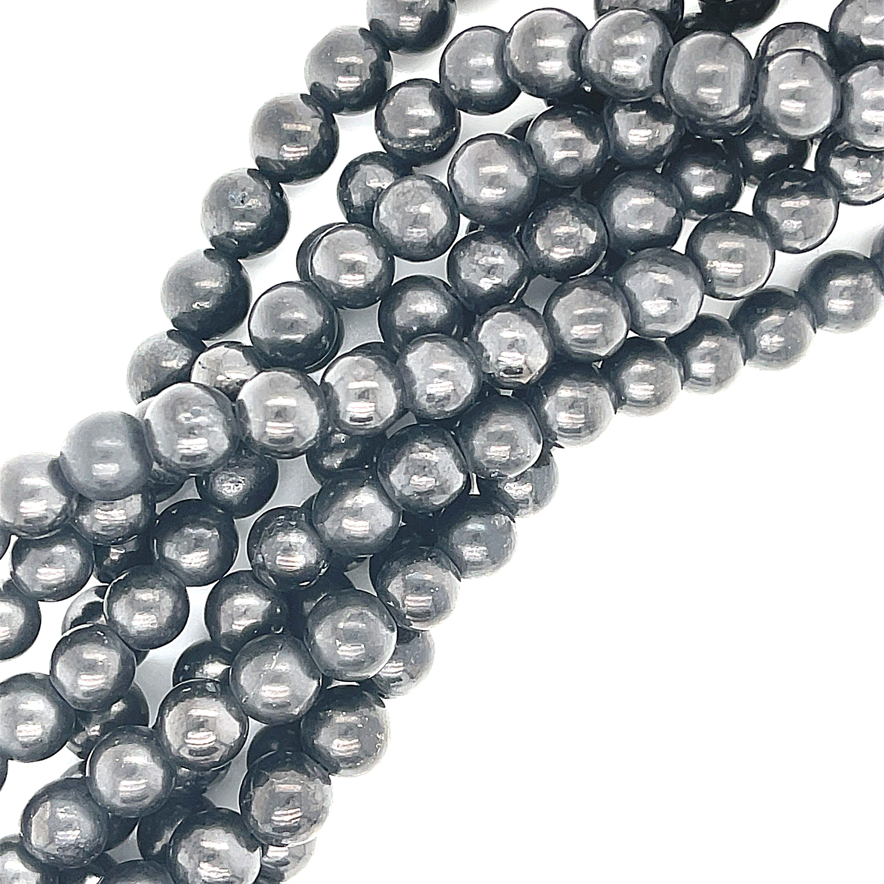 Shungite gemstone strands