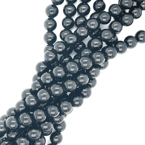 Black Tourmaline Gemstone Strands, jewelry supply