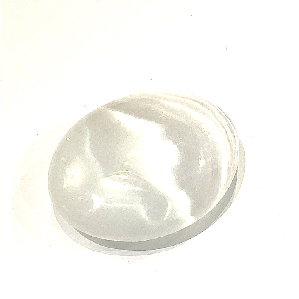Selenite Palm Stone Gemstone