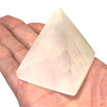 Selenite Gemstone pyramid / cube
