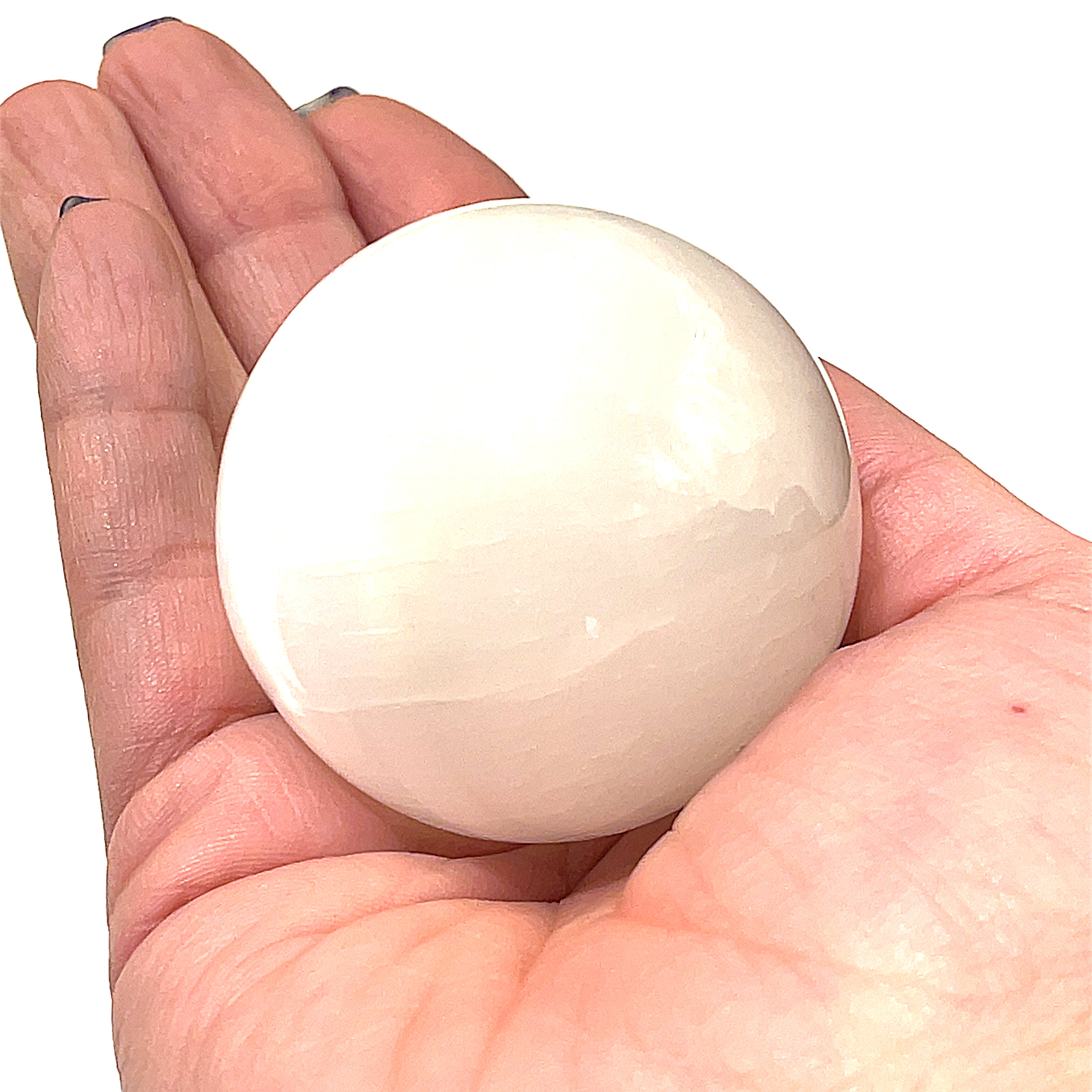 Selenite Gemstone spheres