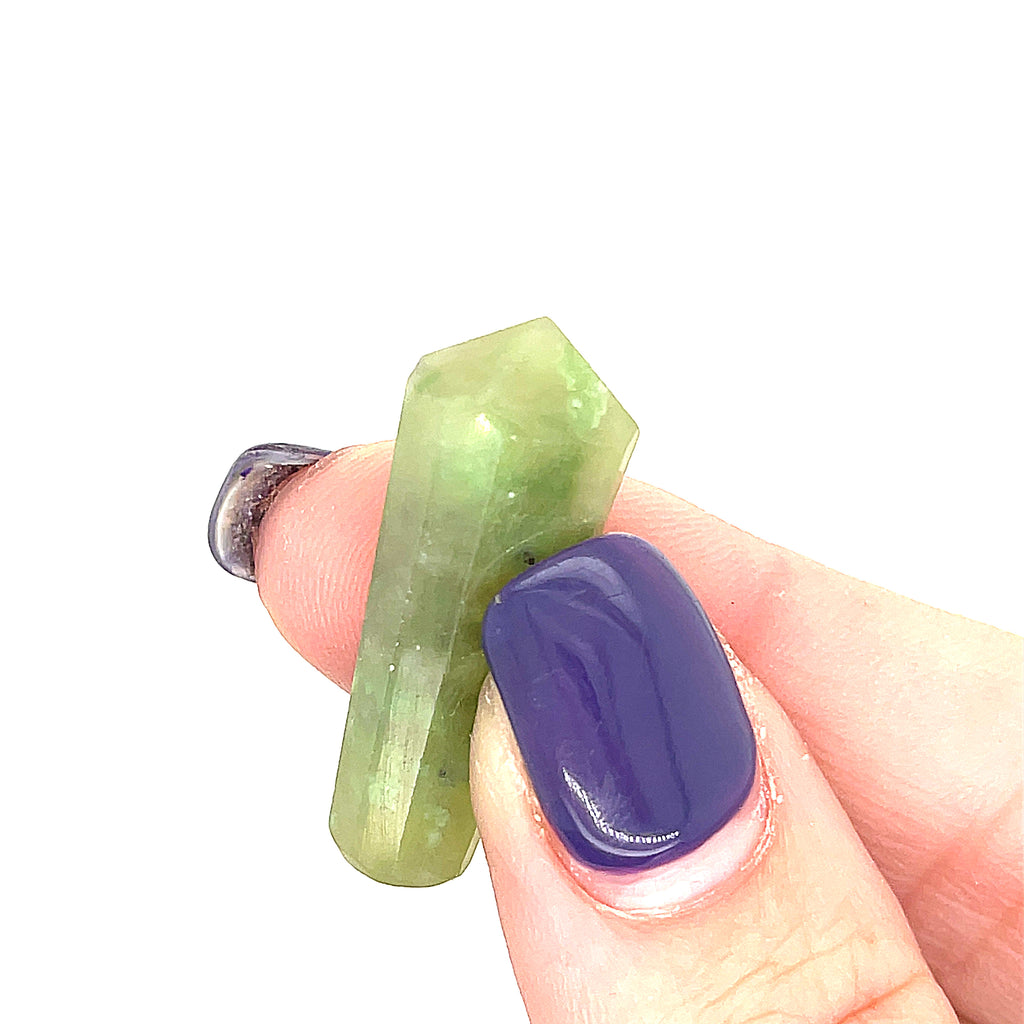 Peridot gemstone Points