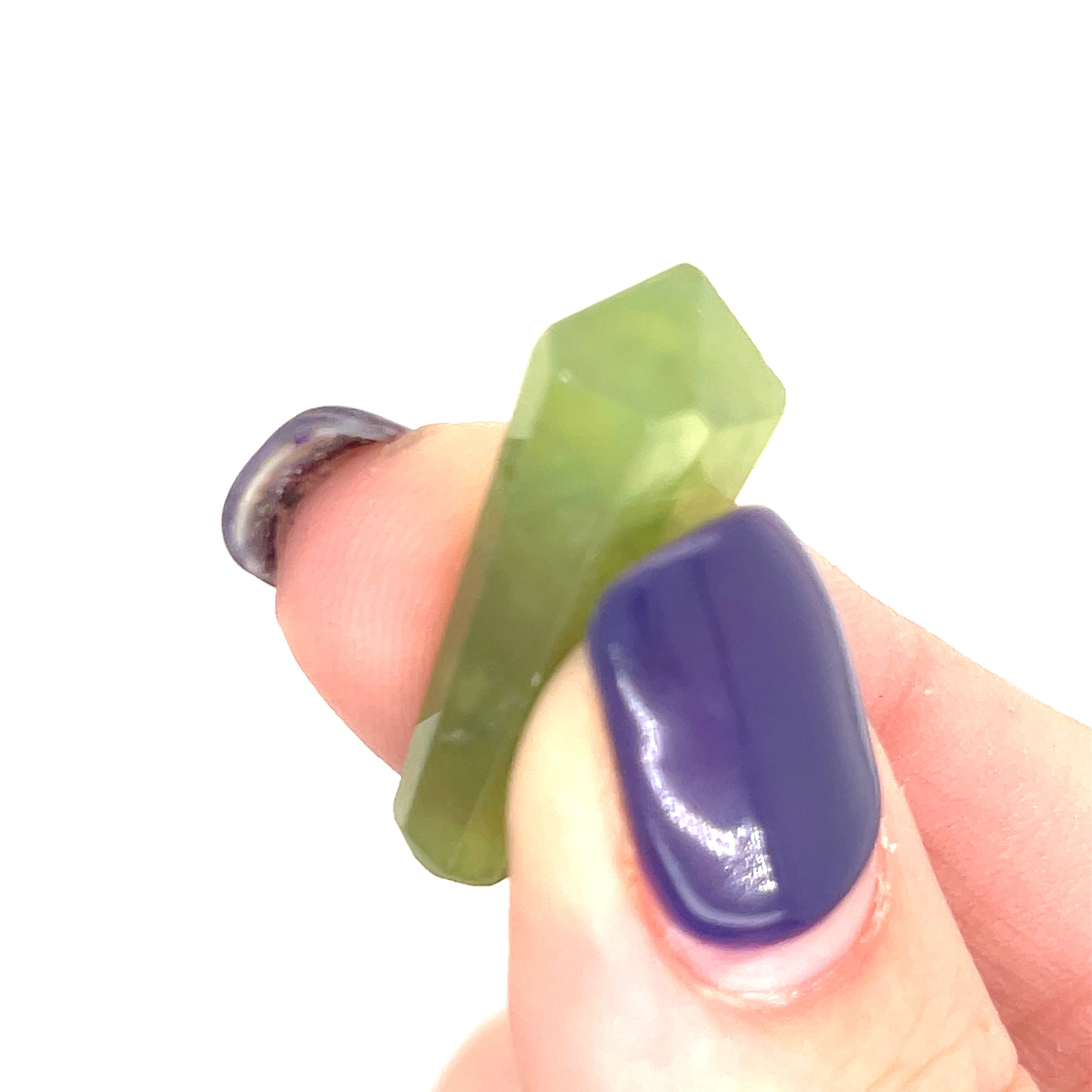 Peridot gemstone Points