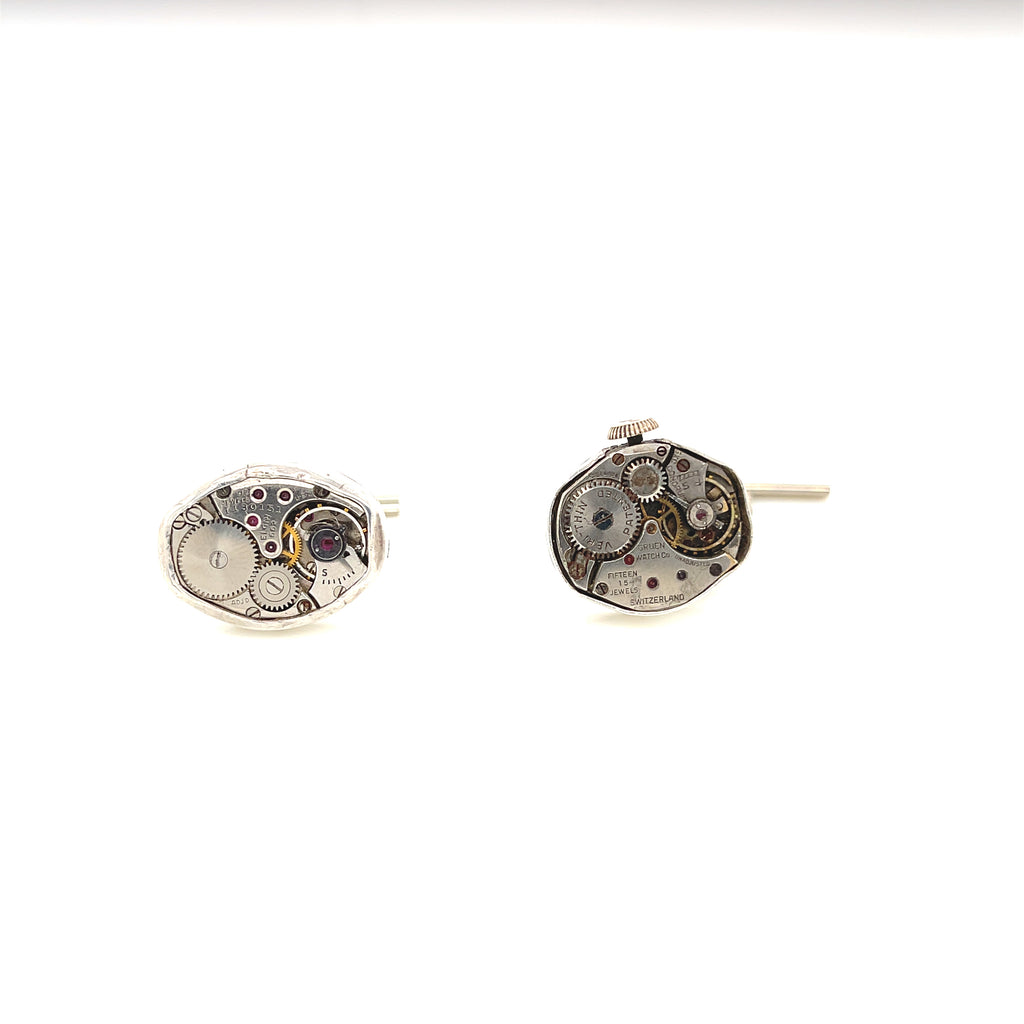 Antique Watch Component Sterling Silver Tie Tack  Handcrafted in the South End, Boston | Hidden Jewel of the South End