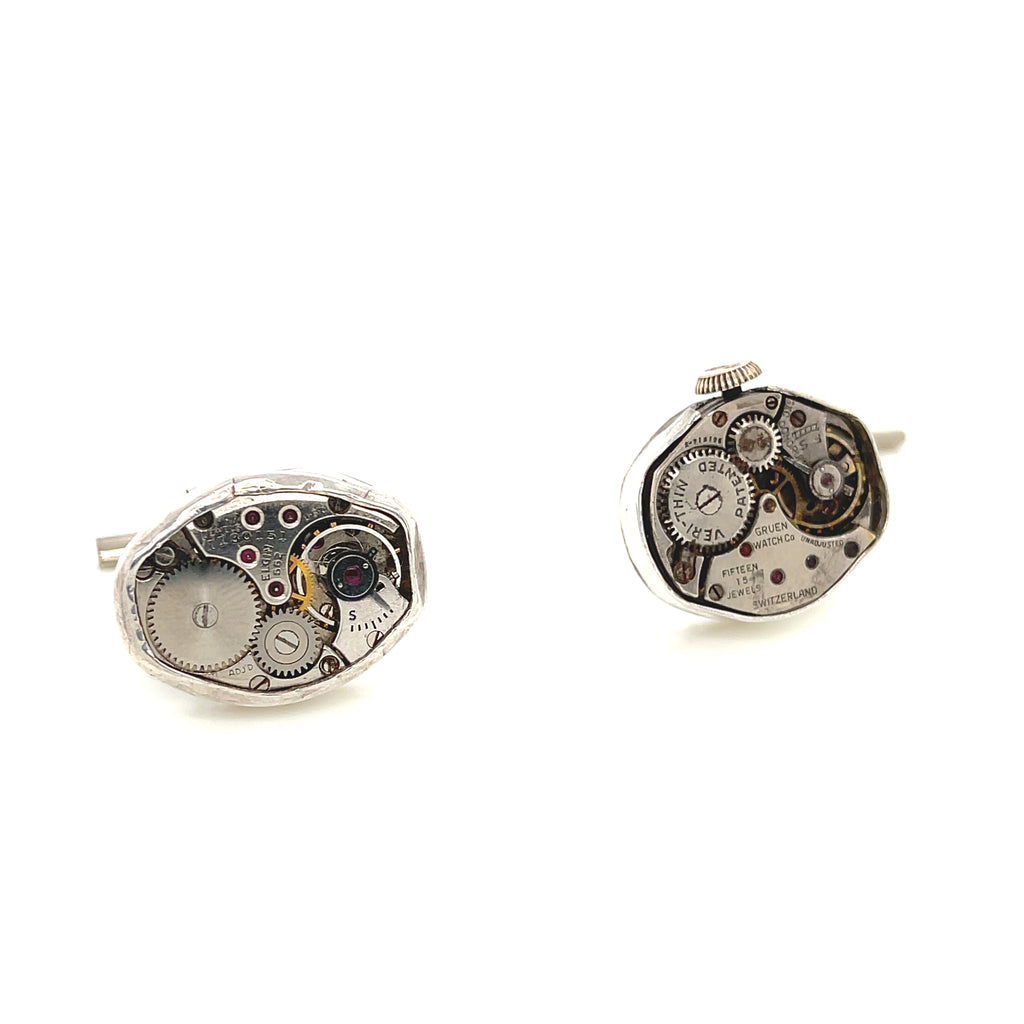 Antique Watch Component Sterling Silver Tie Tack  Handcrafted in the South End, Boston | Hidden Jewel of the South End