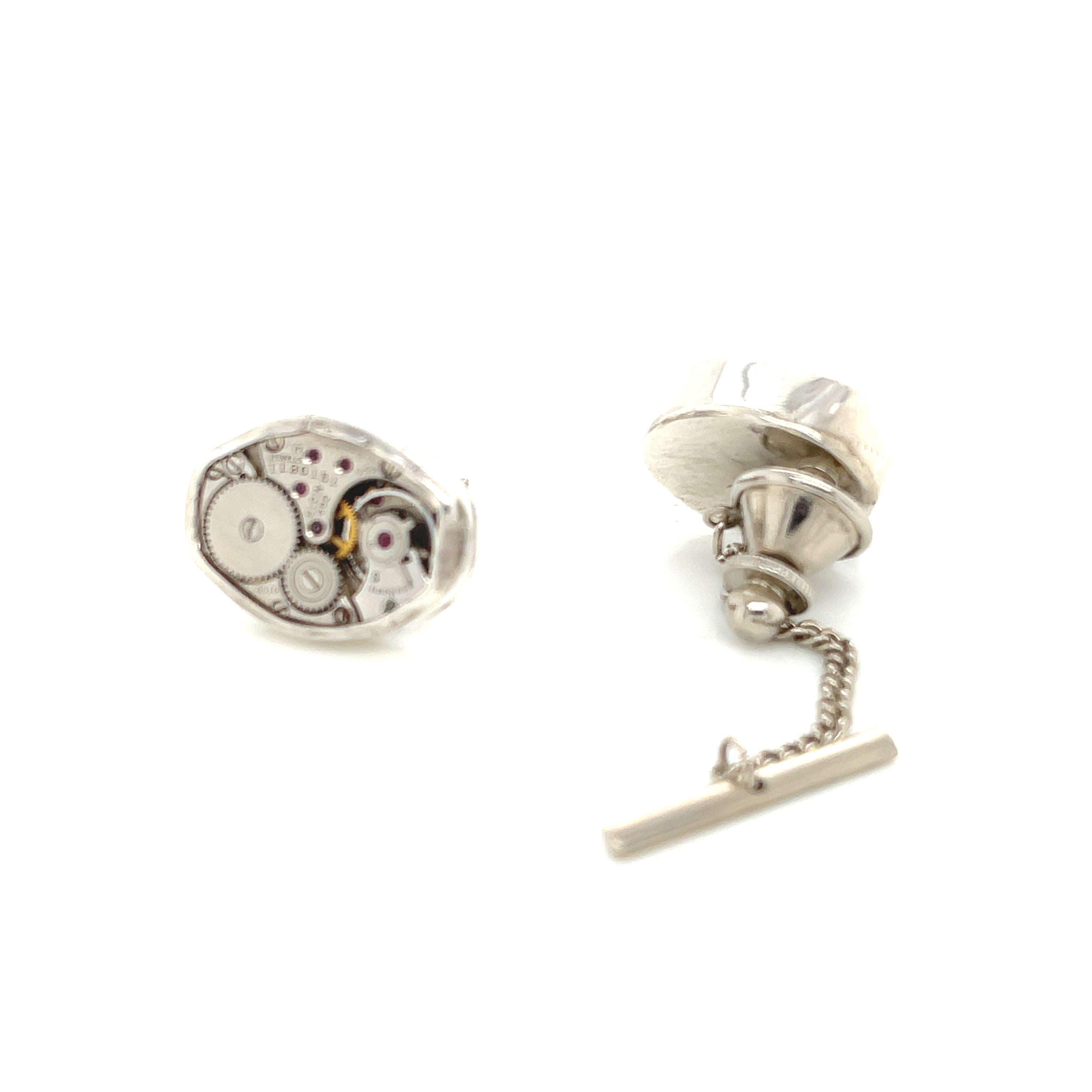 Antique Watch Component Sterling Silver Tie Tack  Handcrafted in the South End, Boston | Hidden Jewel of the South End