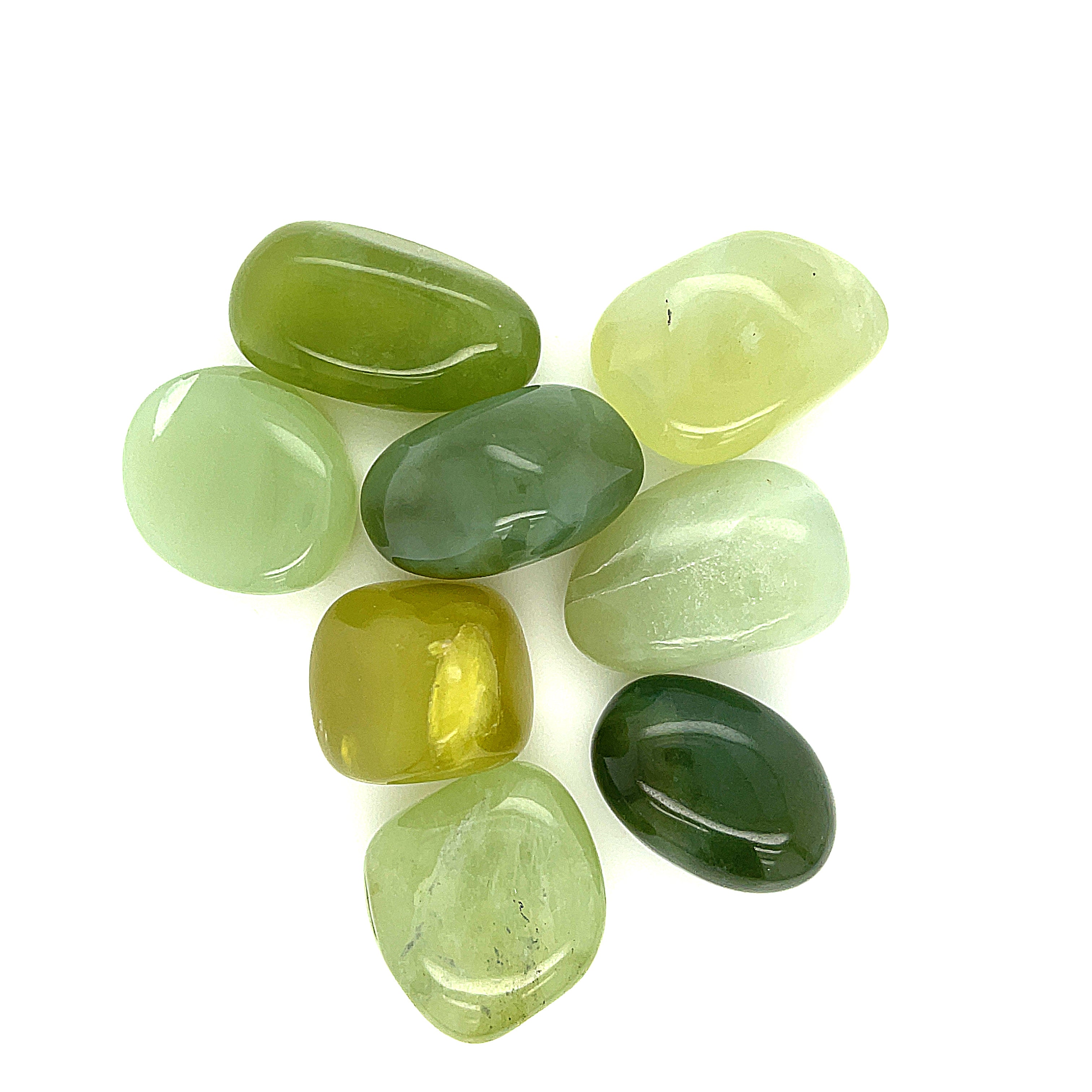 Jade, Green Tumbled Gemstone