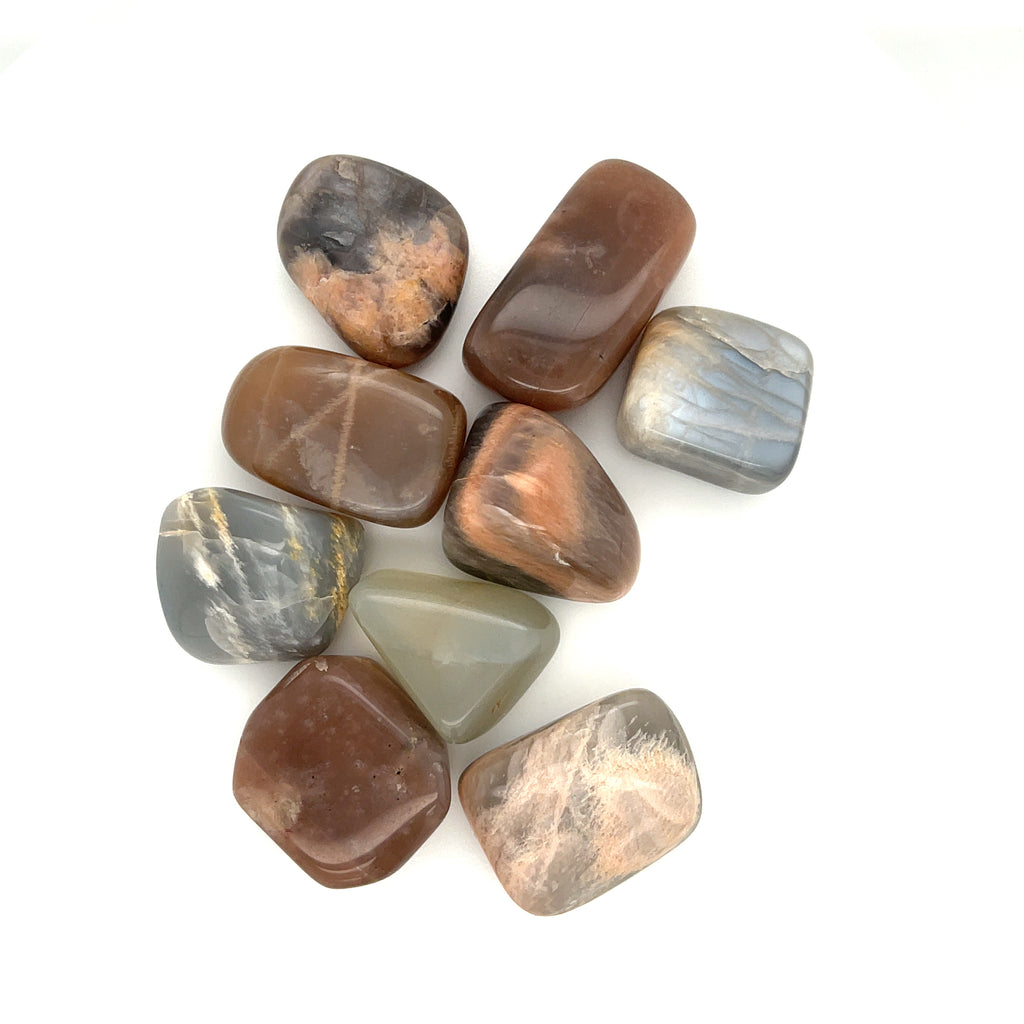 Moonstone, Grey tumbled  gemstone