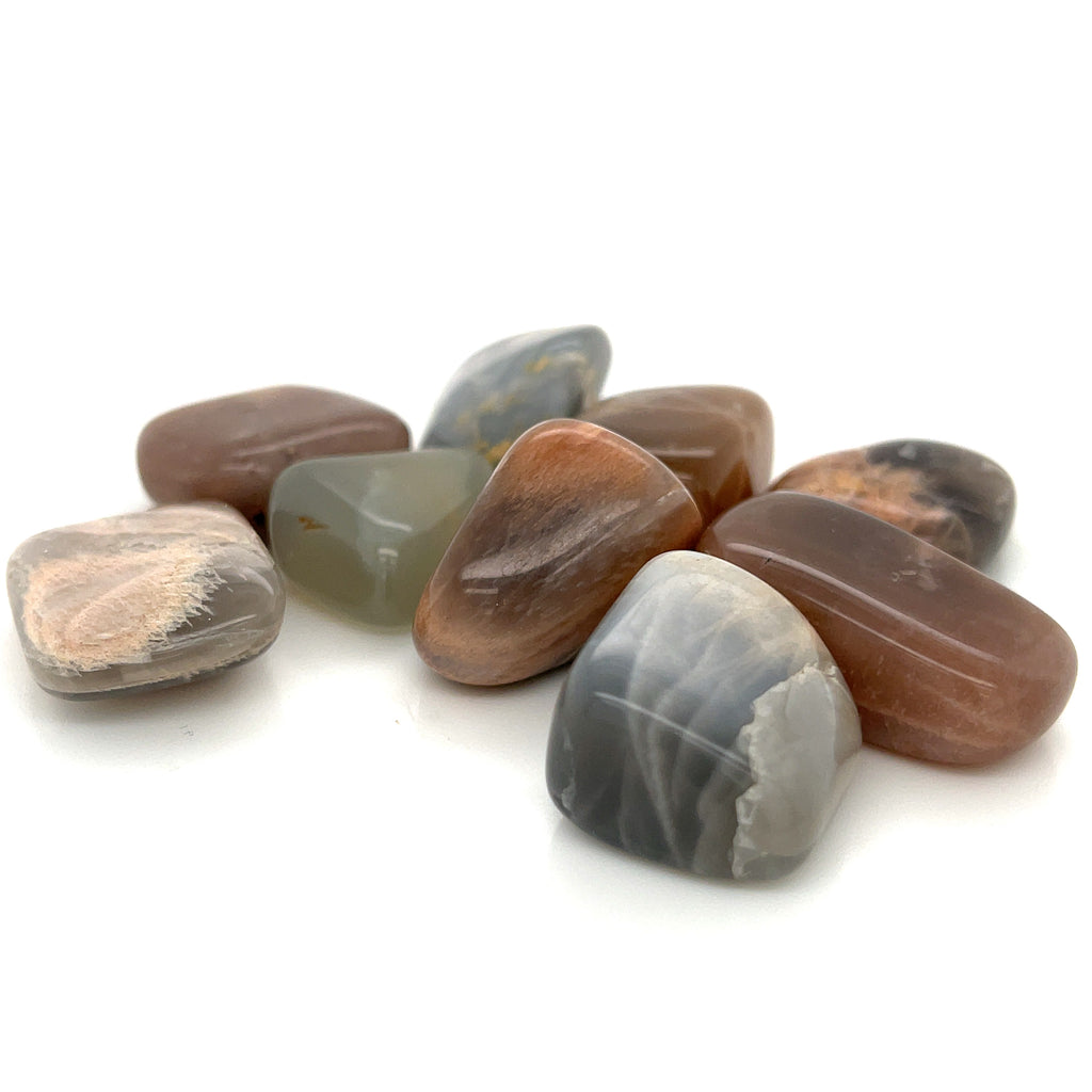Moonstone, Grey tumbled  gemstone