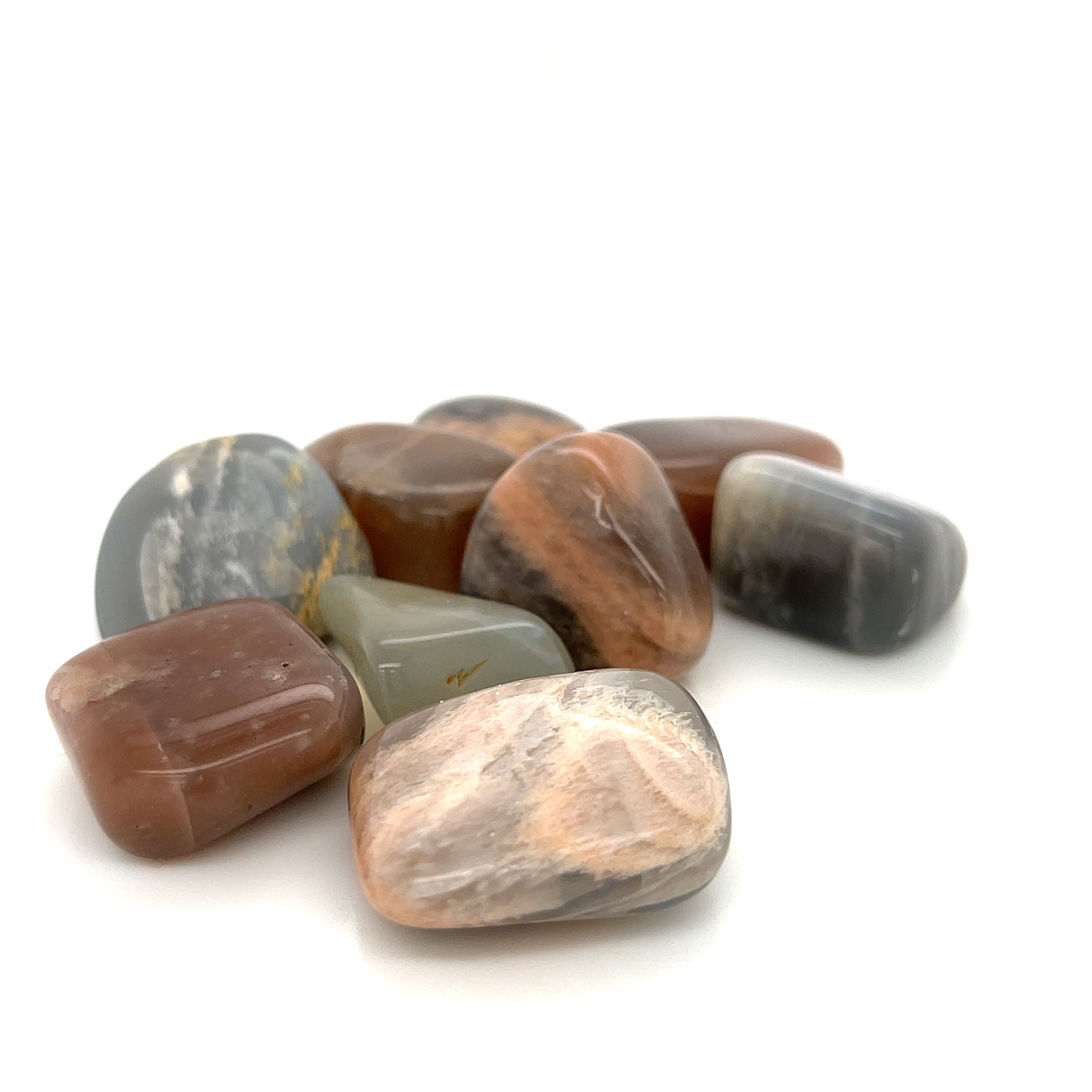 Moonstone, Grey tumbled  gemstone