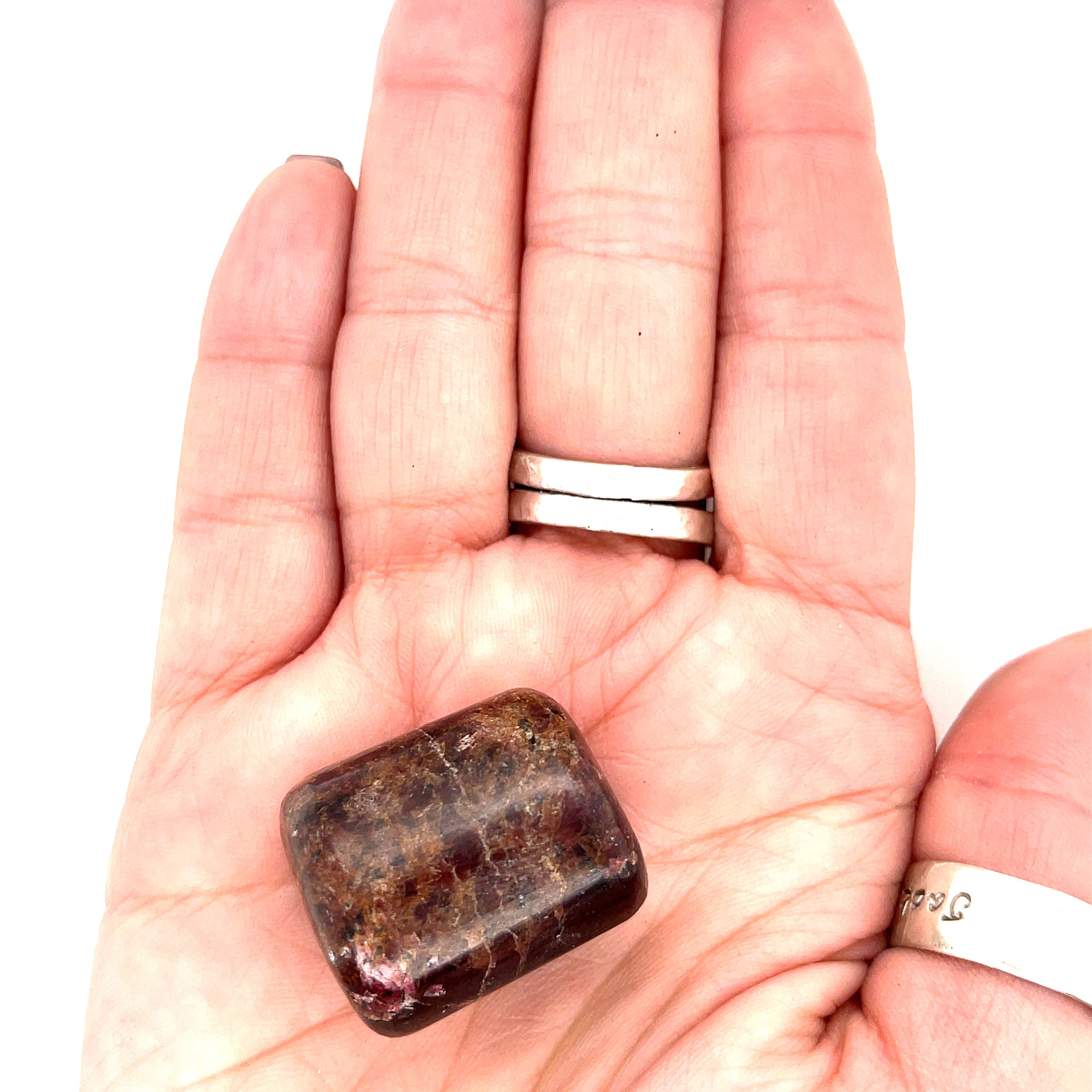 Red Garnet Tumbled Gemstone