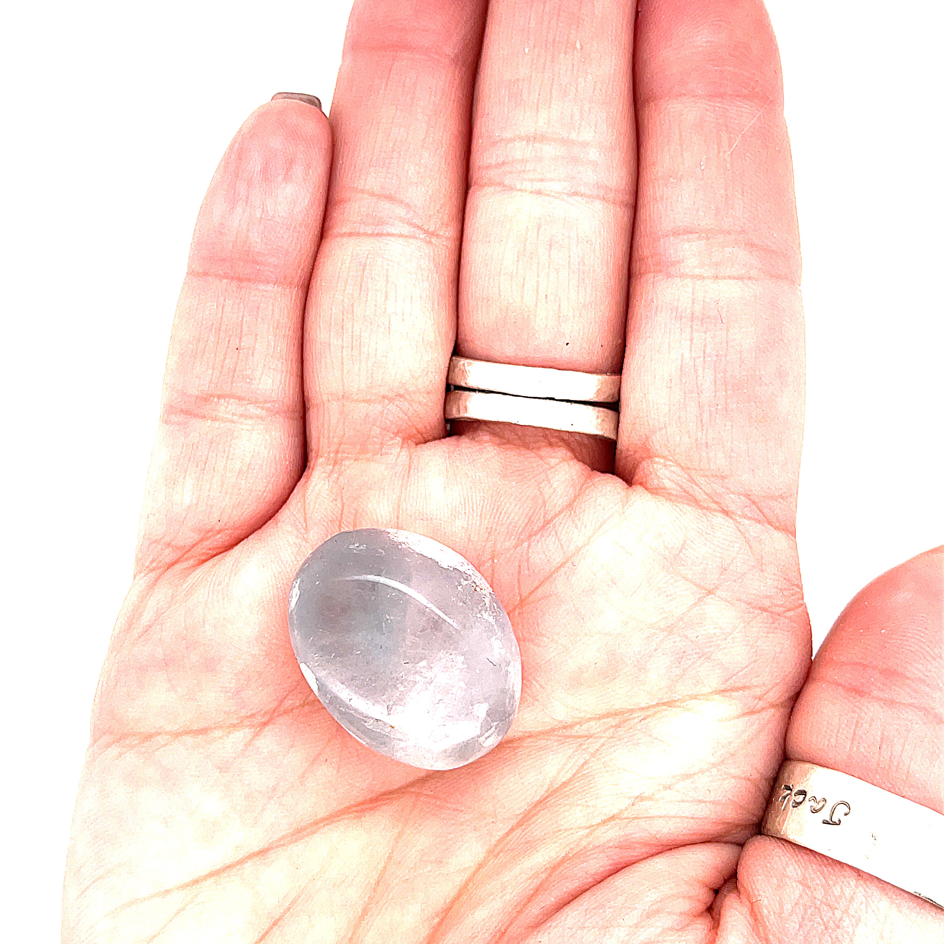 Celestite tumbled gemstones