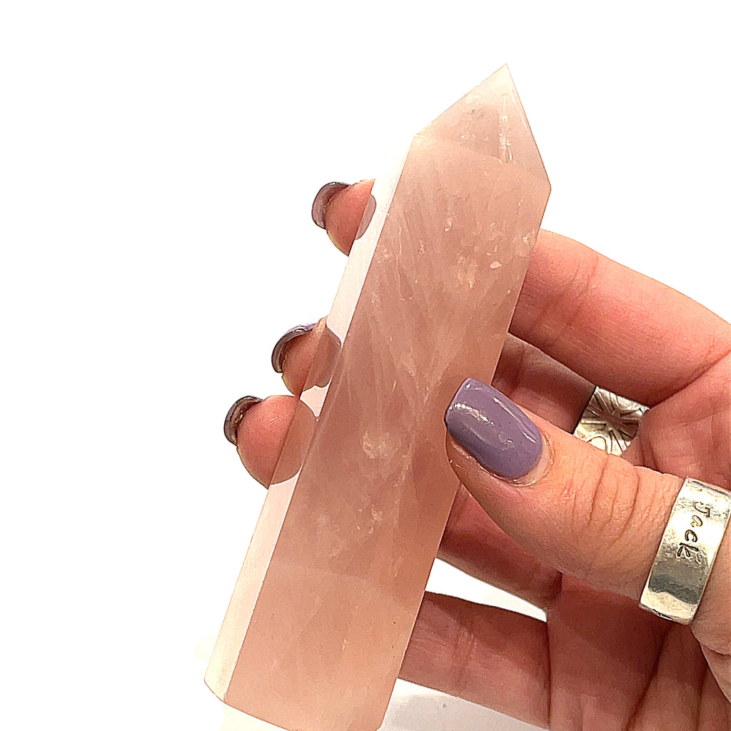 Rose Quartz Tower | Stone of Unconditional Love | Ethically Sourced