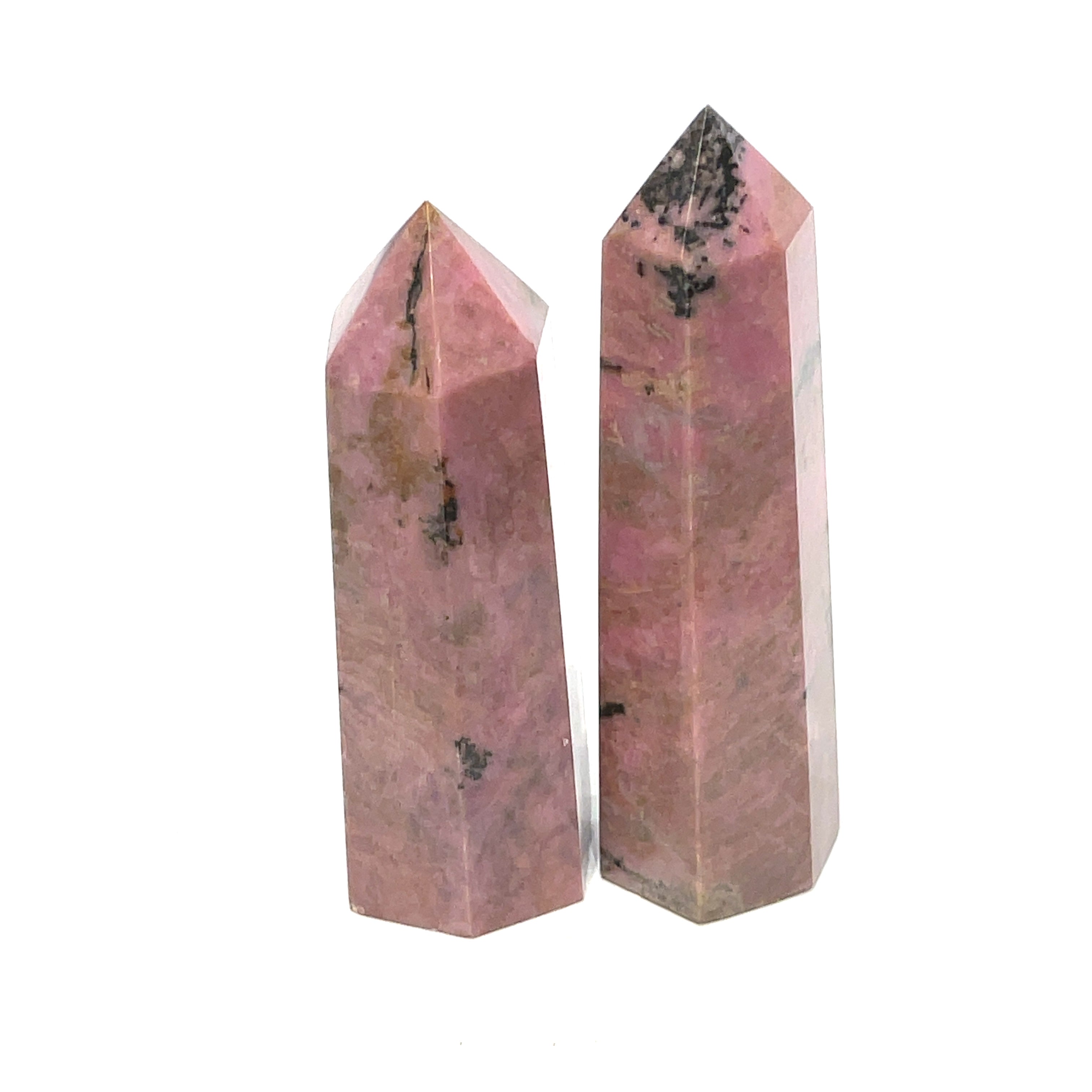 Rhodonite Gemstone Towers