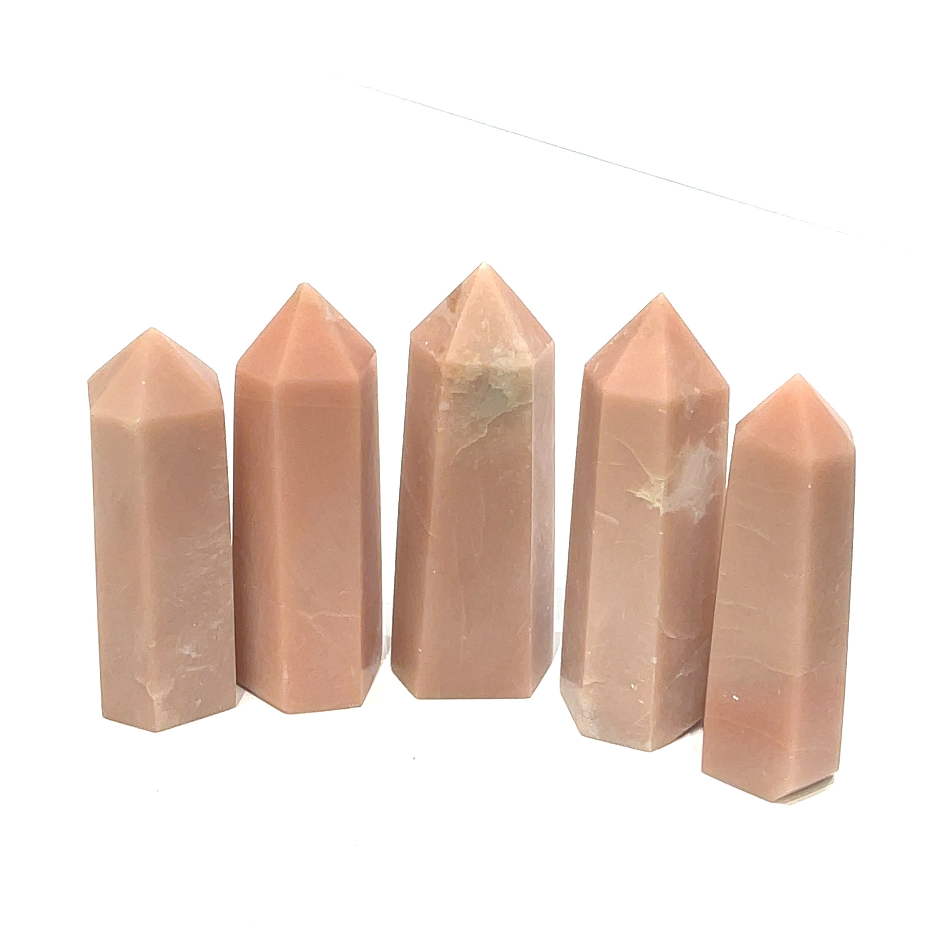 Peruvian Pink Opal Gemstone Tower