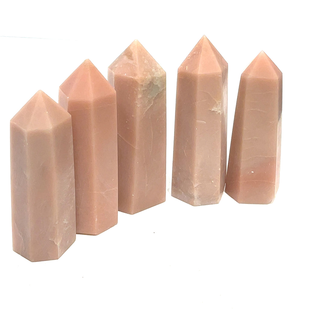 Peruvian Pink Opal Gemstone Tower