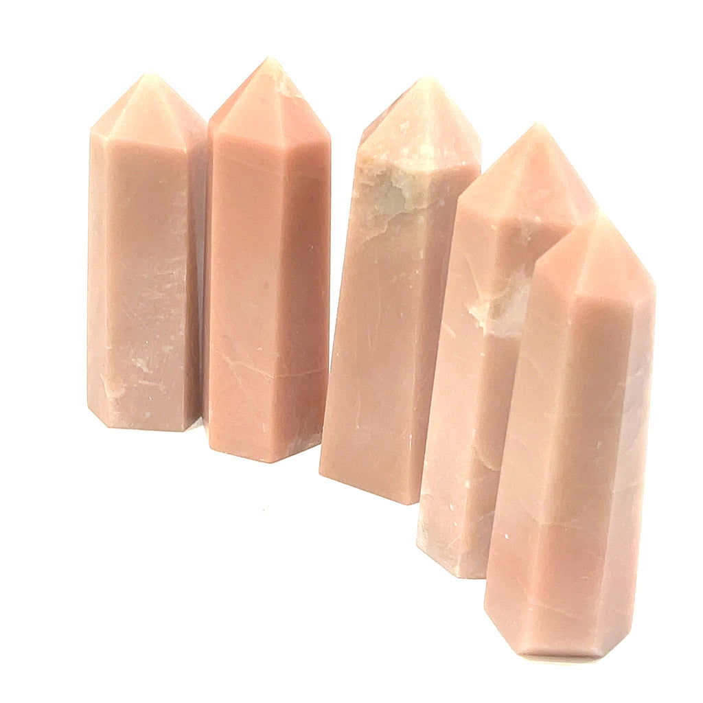 Peruvian Pink Opal Gemstone Tower