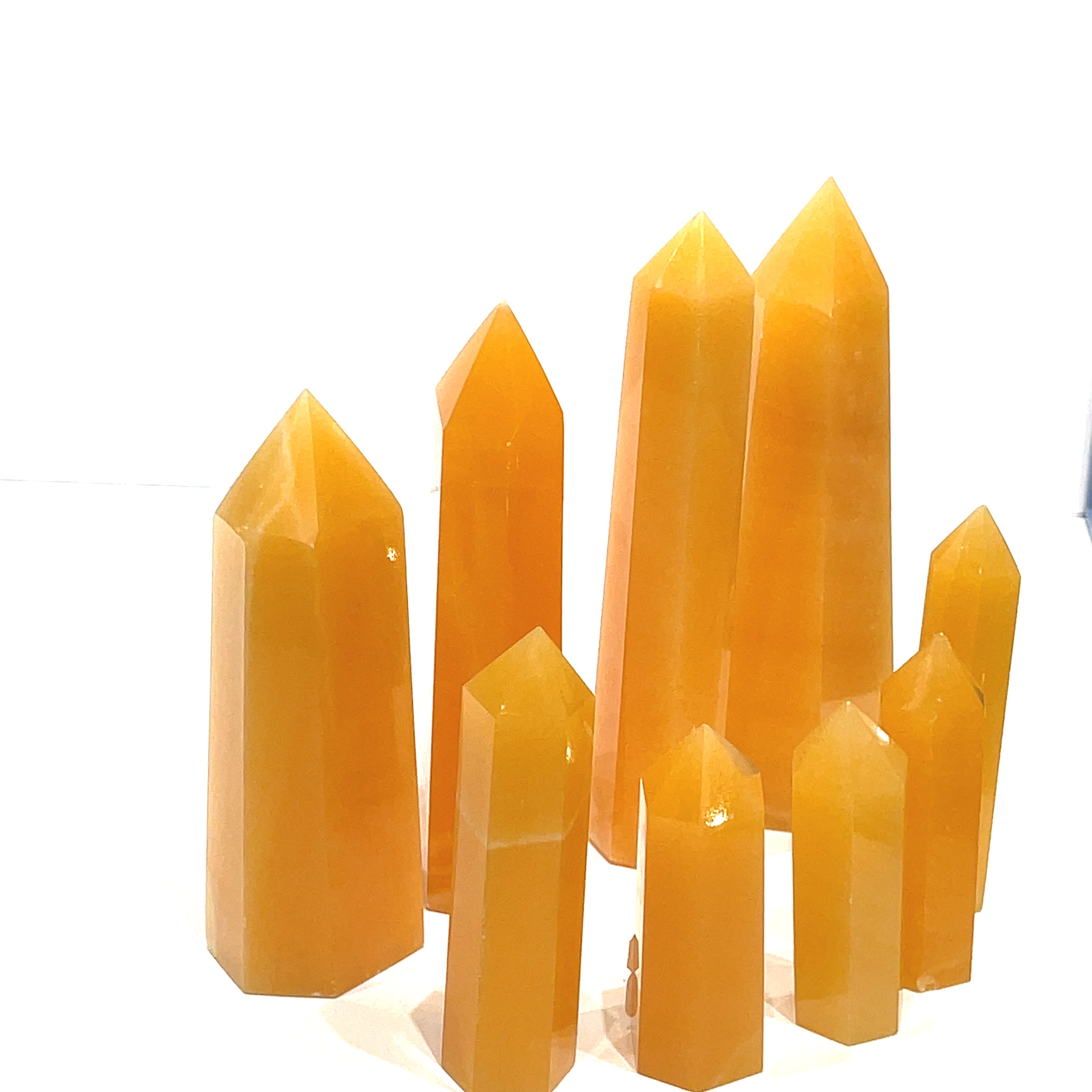 Orange Calcite Gemstone Tower