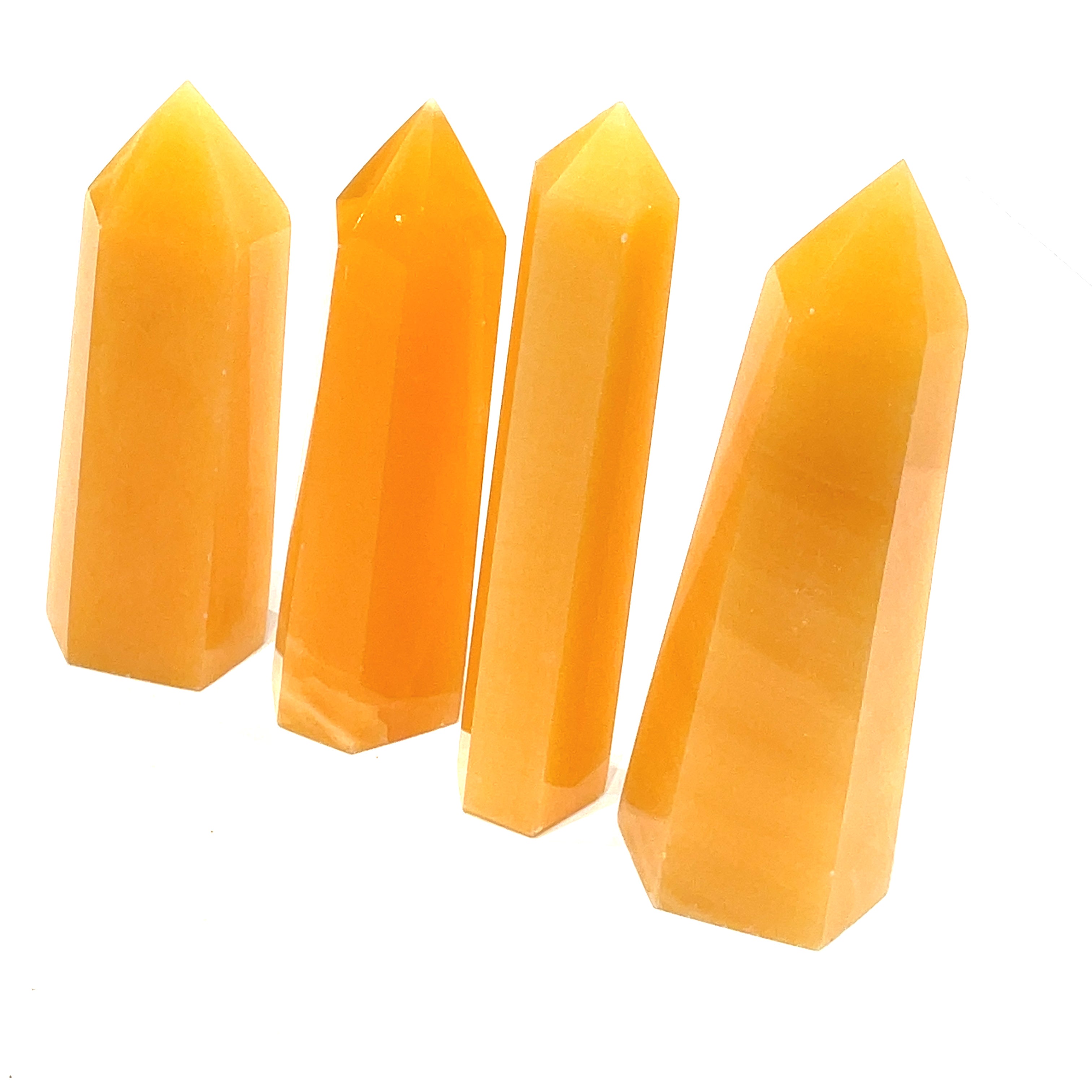 Orange Calcite Gemstone Tower