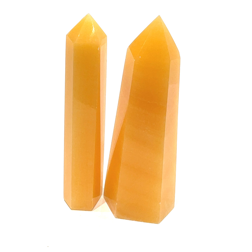 Orange Calcite Gemstone Tower