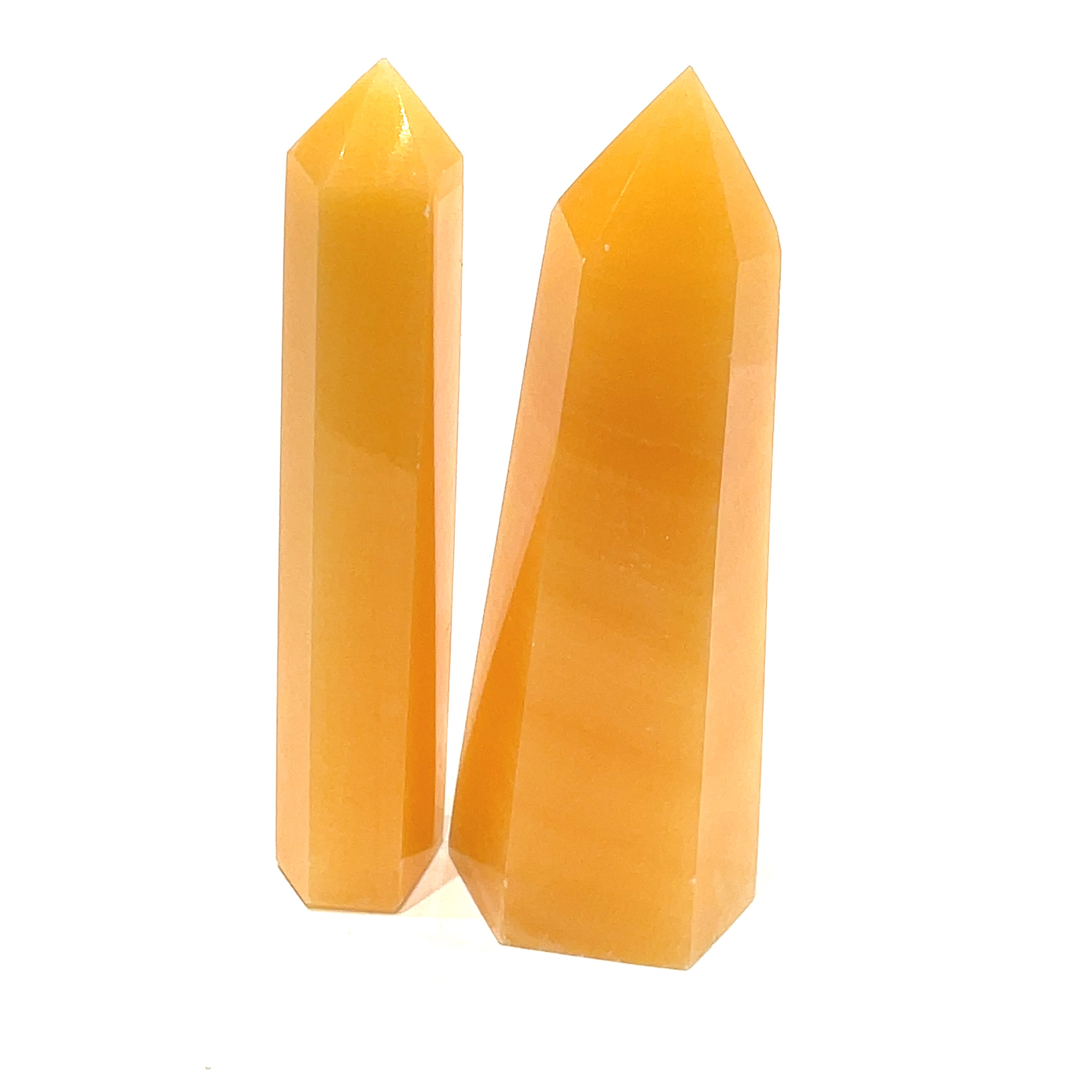 Orange Calcite Gemstone Tower