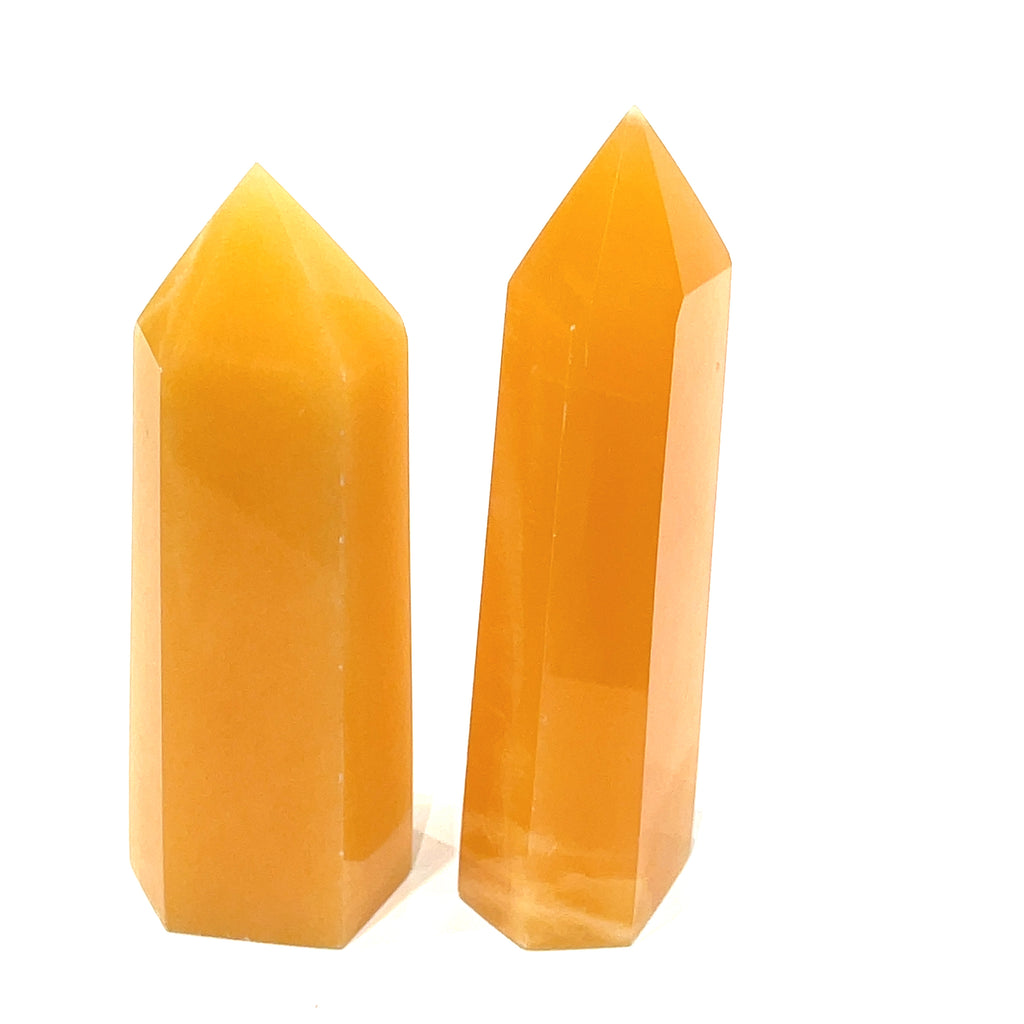 Orange Calcite Gemstone Tower