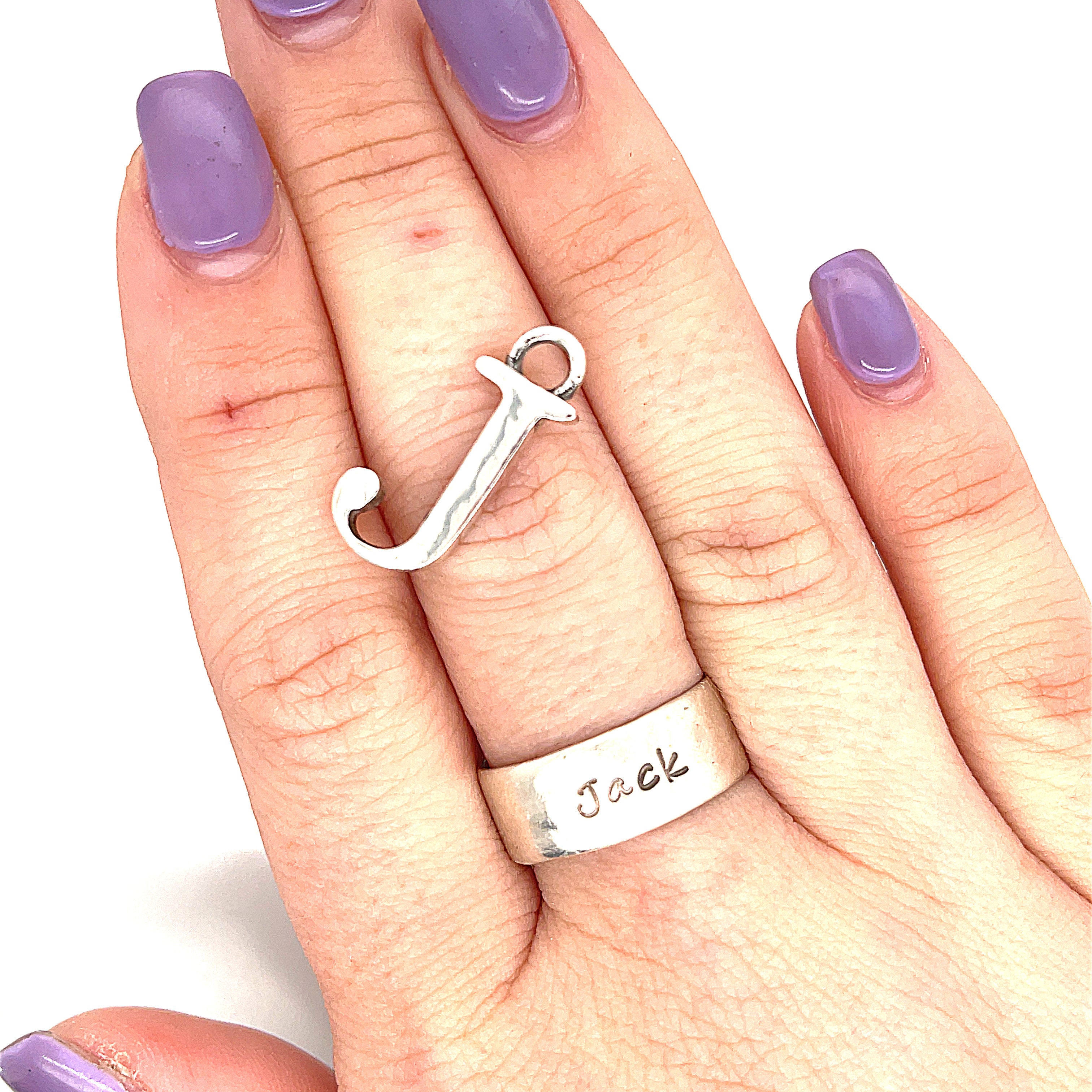 Letter Initial pendants in Sterling Silver