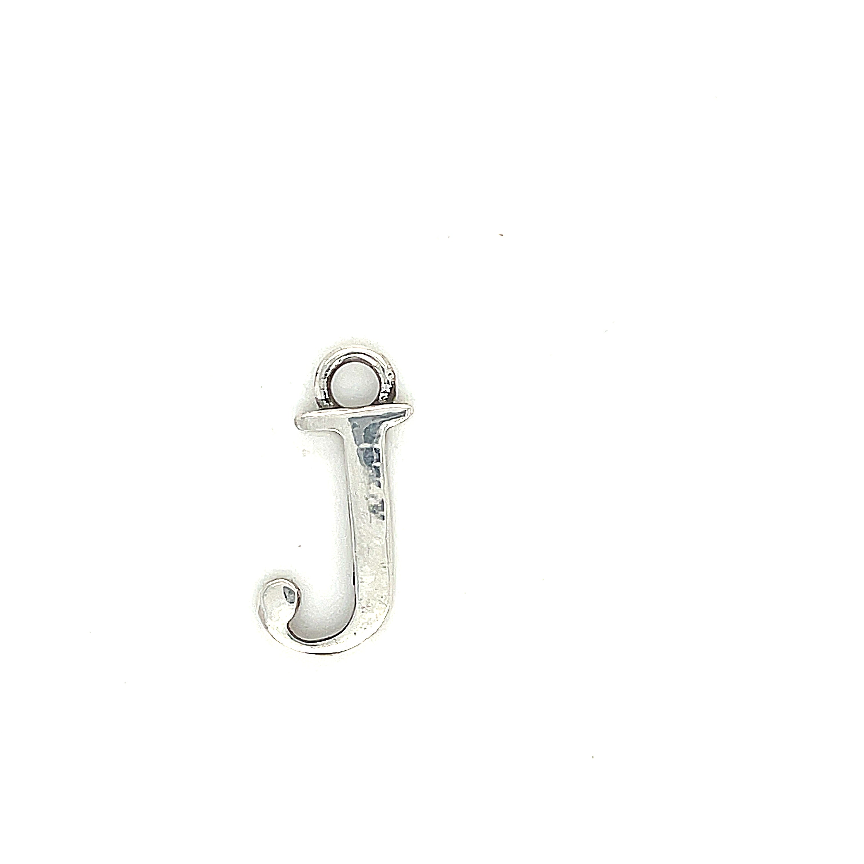 Letter Initial pendants in Sterling Silver