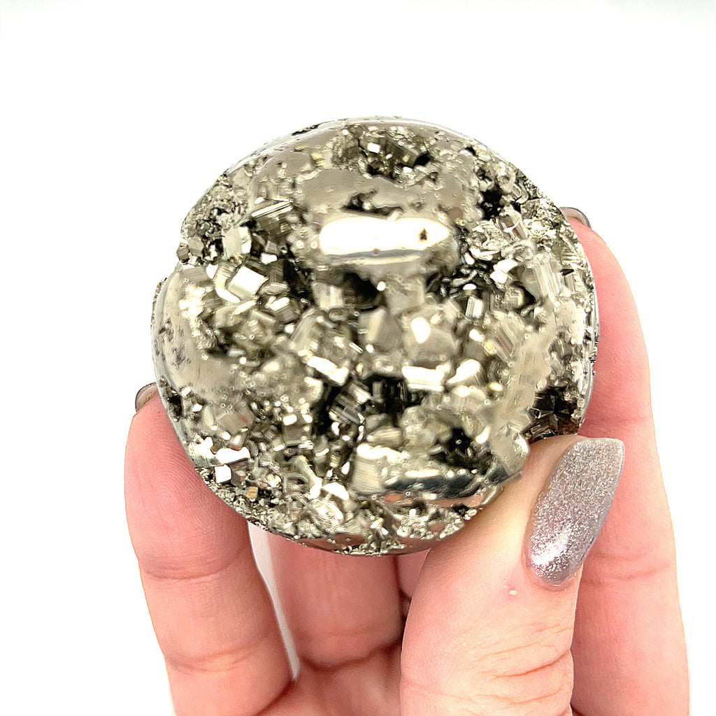 Pyrite gemstones Sphere