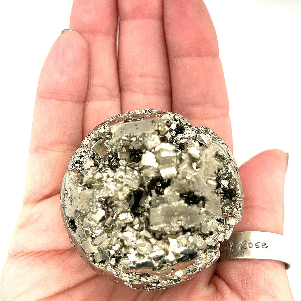 Pyrite gemstones Sphere