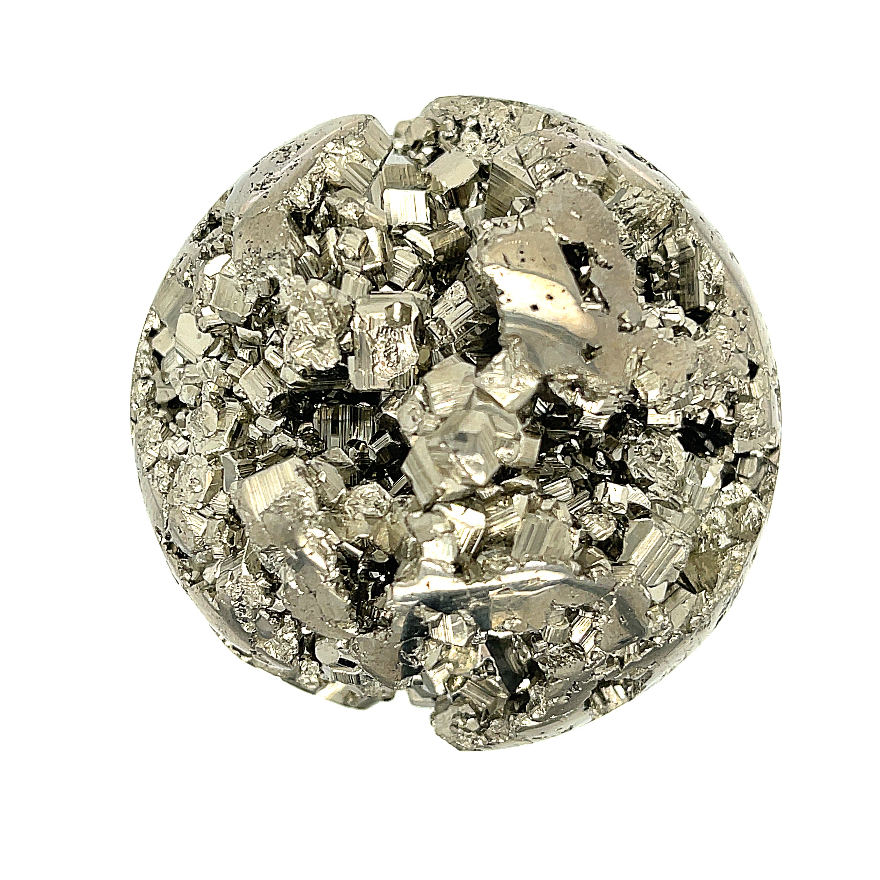 Pyrite gemstones Sphere