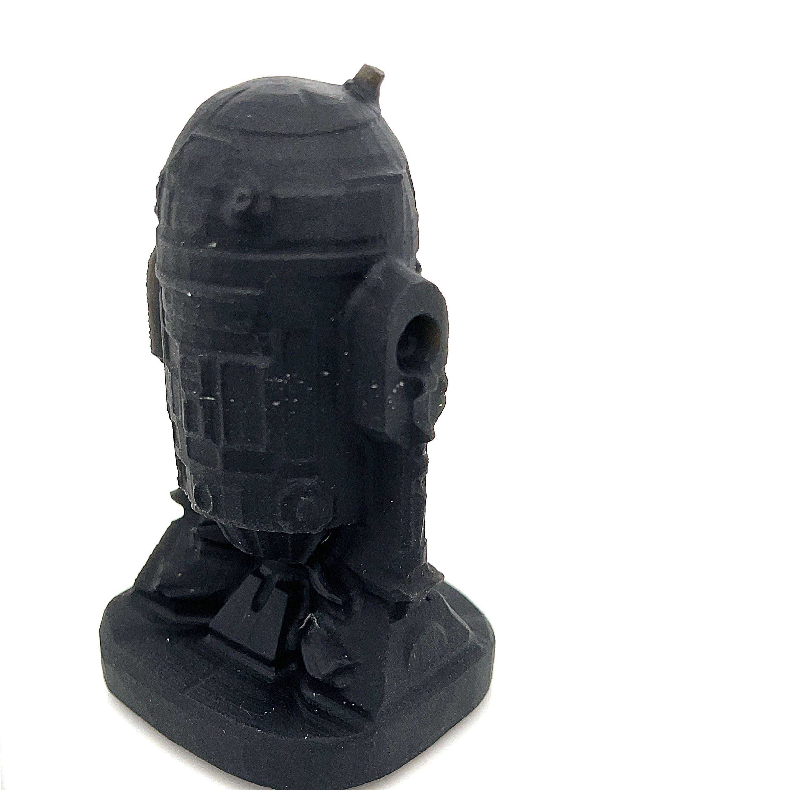 Gemstone Star Wars Figures, Black Obsidian & Green Aventurine