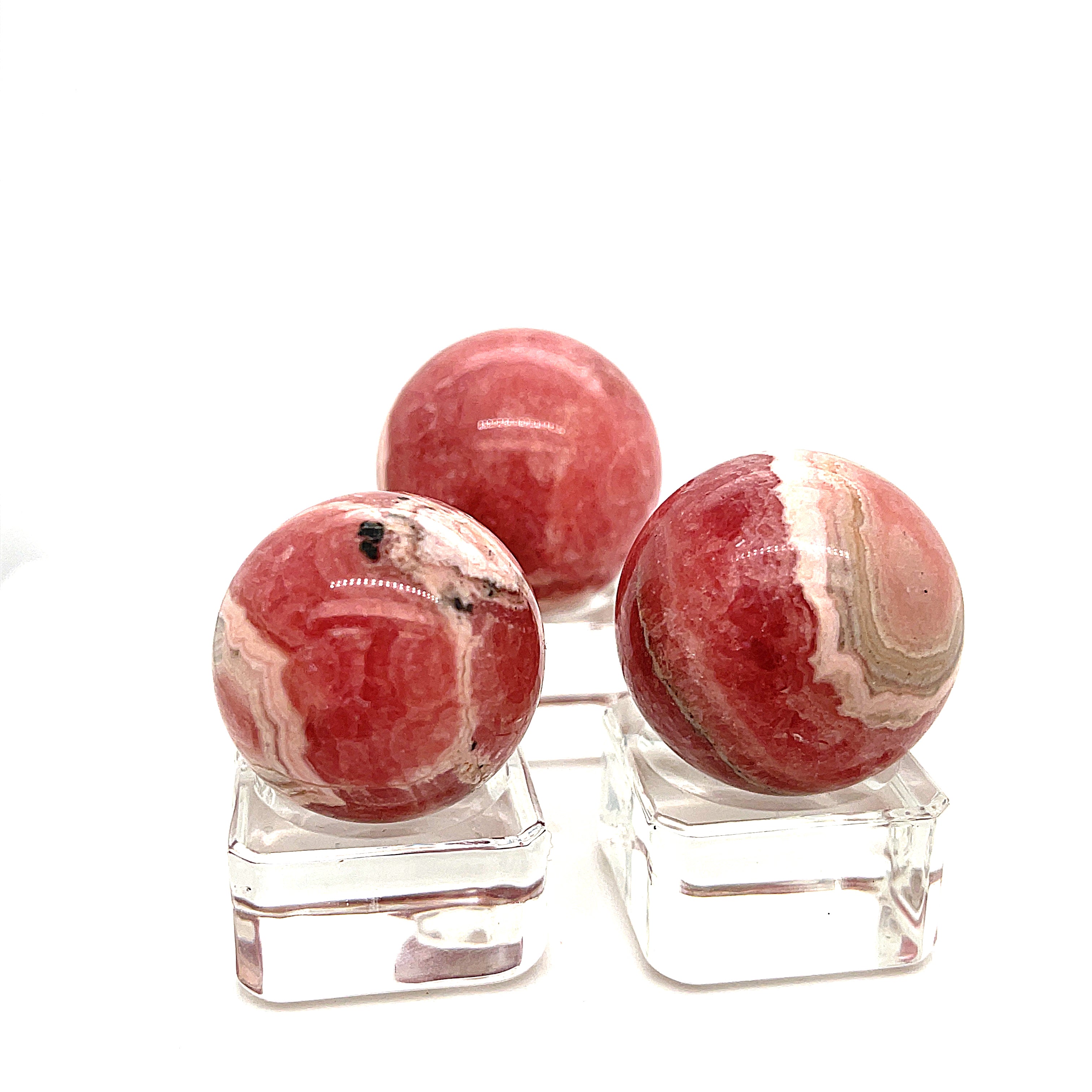 Rhodochrosite Gemstone Spheres