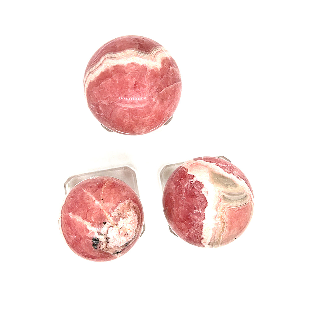 Rhodochrosite Gemstone Spheres