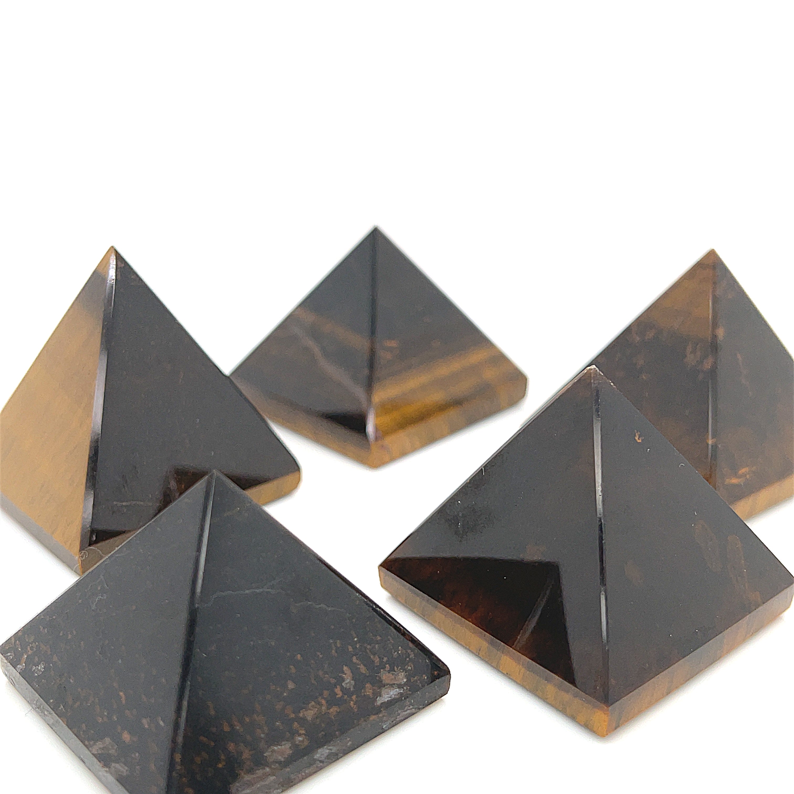 Tiger Eye Gemstone Pyramid