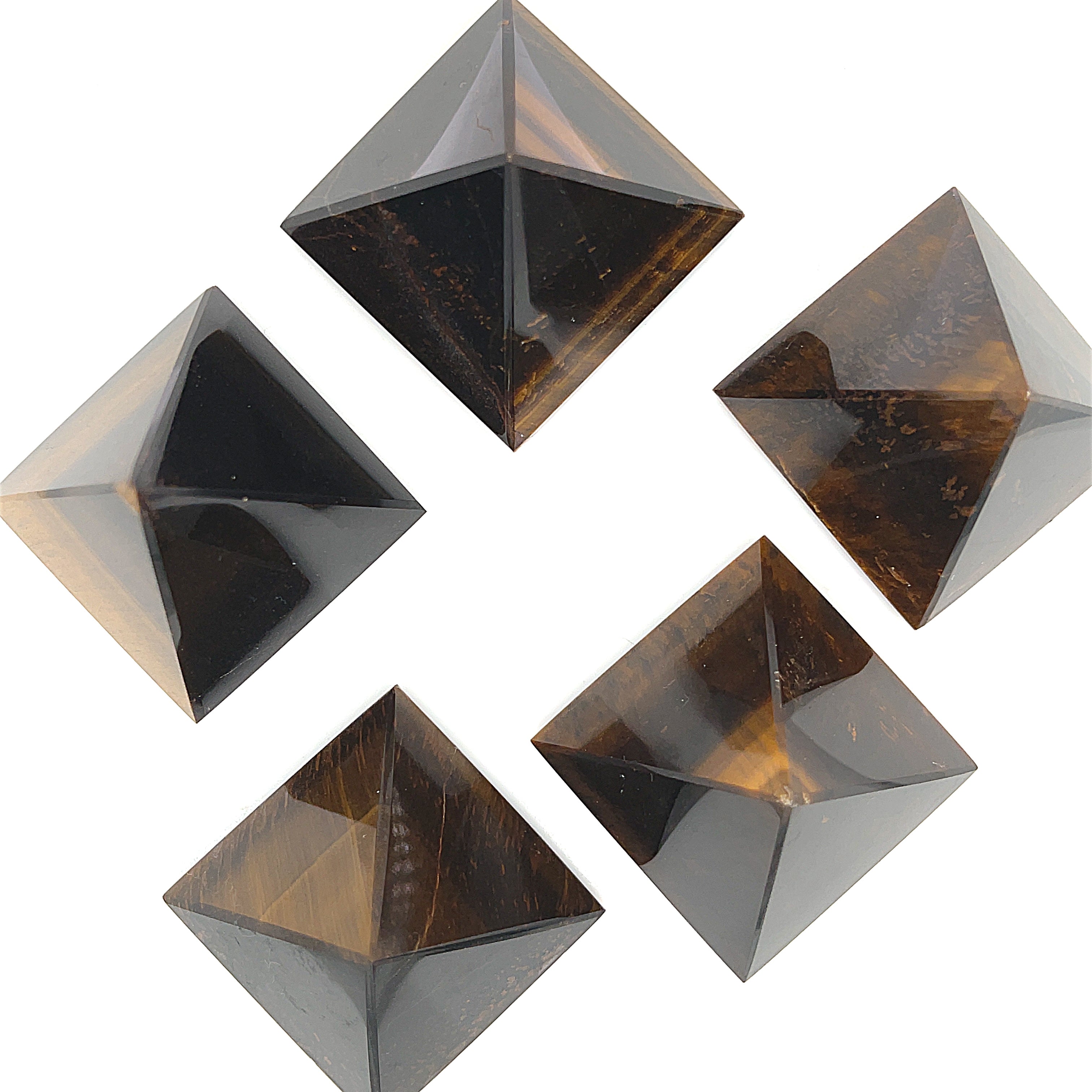 Tiger Eye Gemstone Pyramid