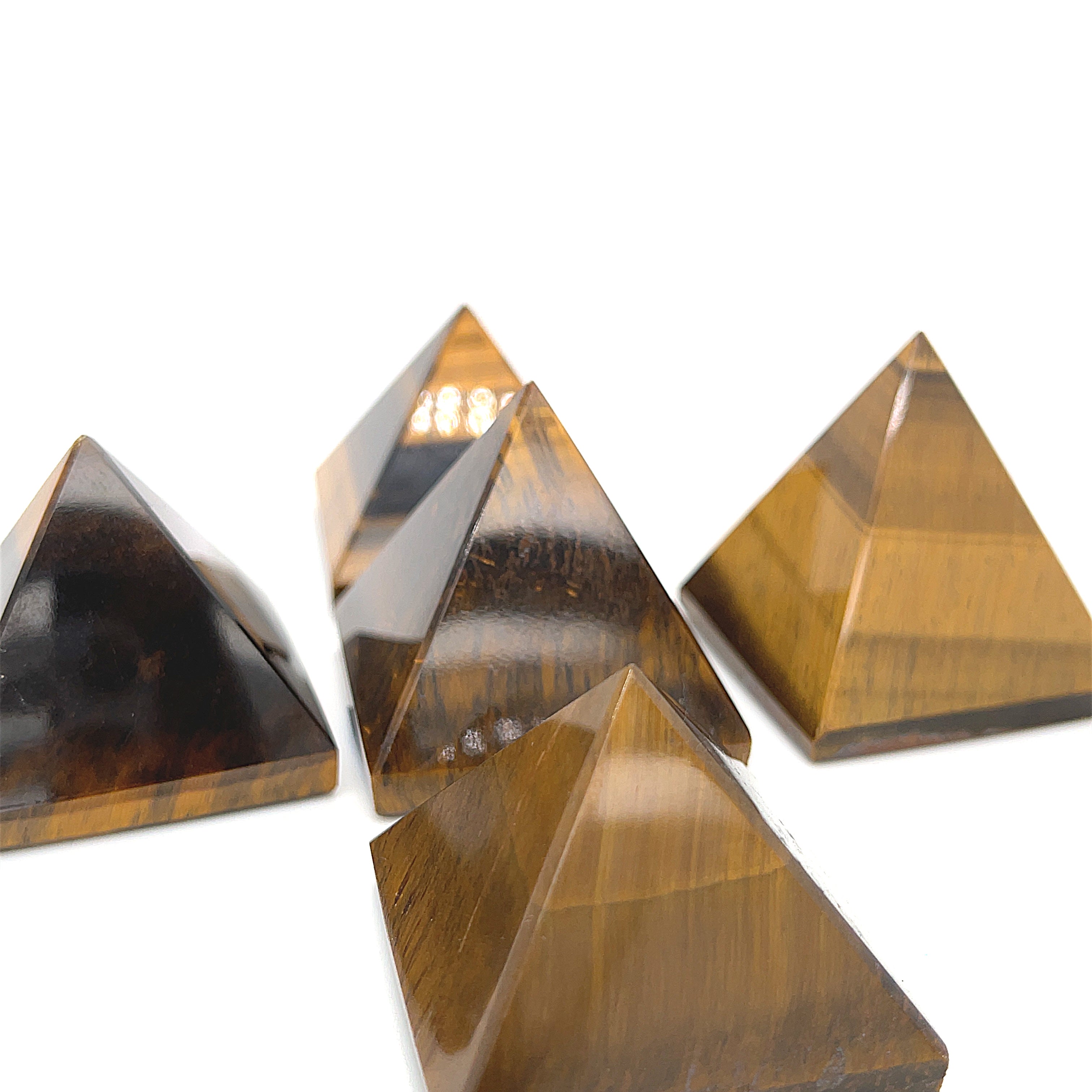 Tiger Eye Gemstone Pyramid