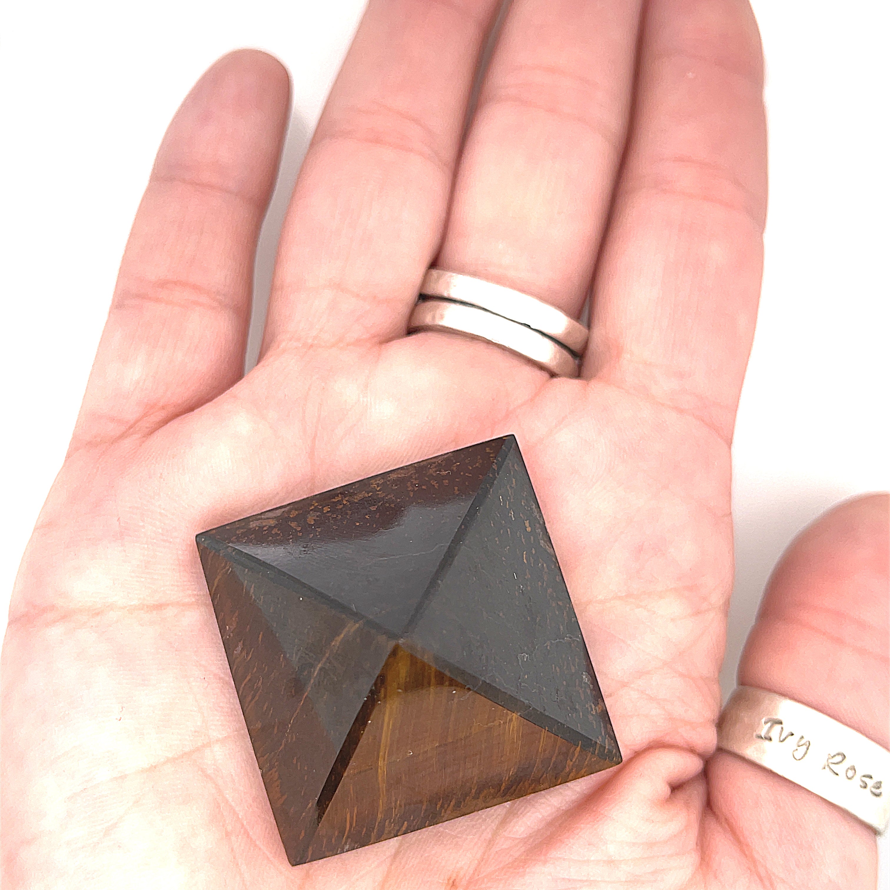 Tiger Eye Gemstone Pyramid
