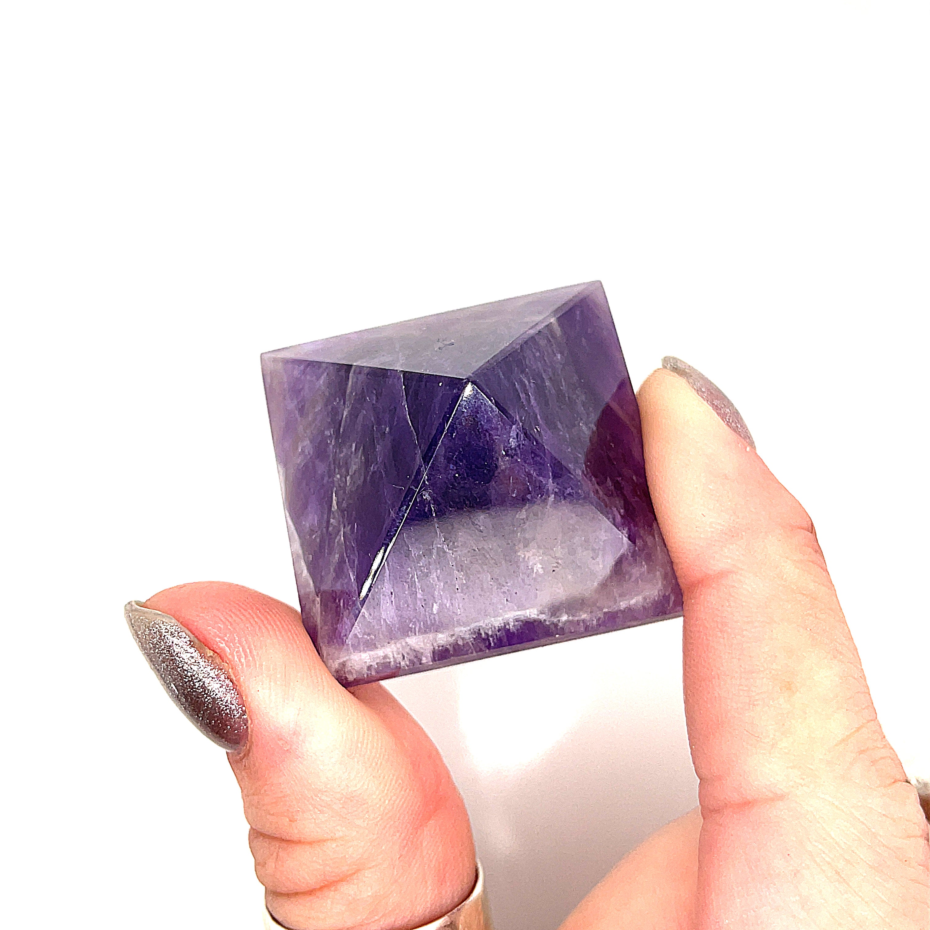 Amethyst Gemstone Pyramids