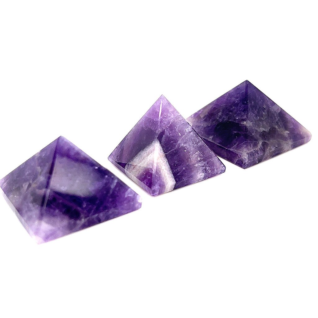 Amethyst Gemstone Pyramids