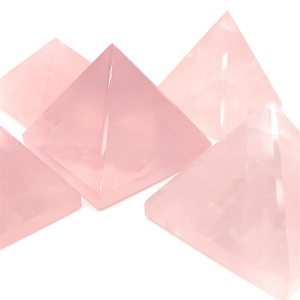 Rose Quartz Gemstone Pyramid