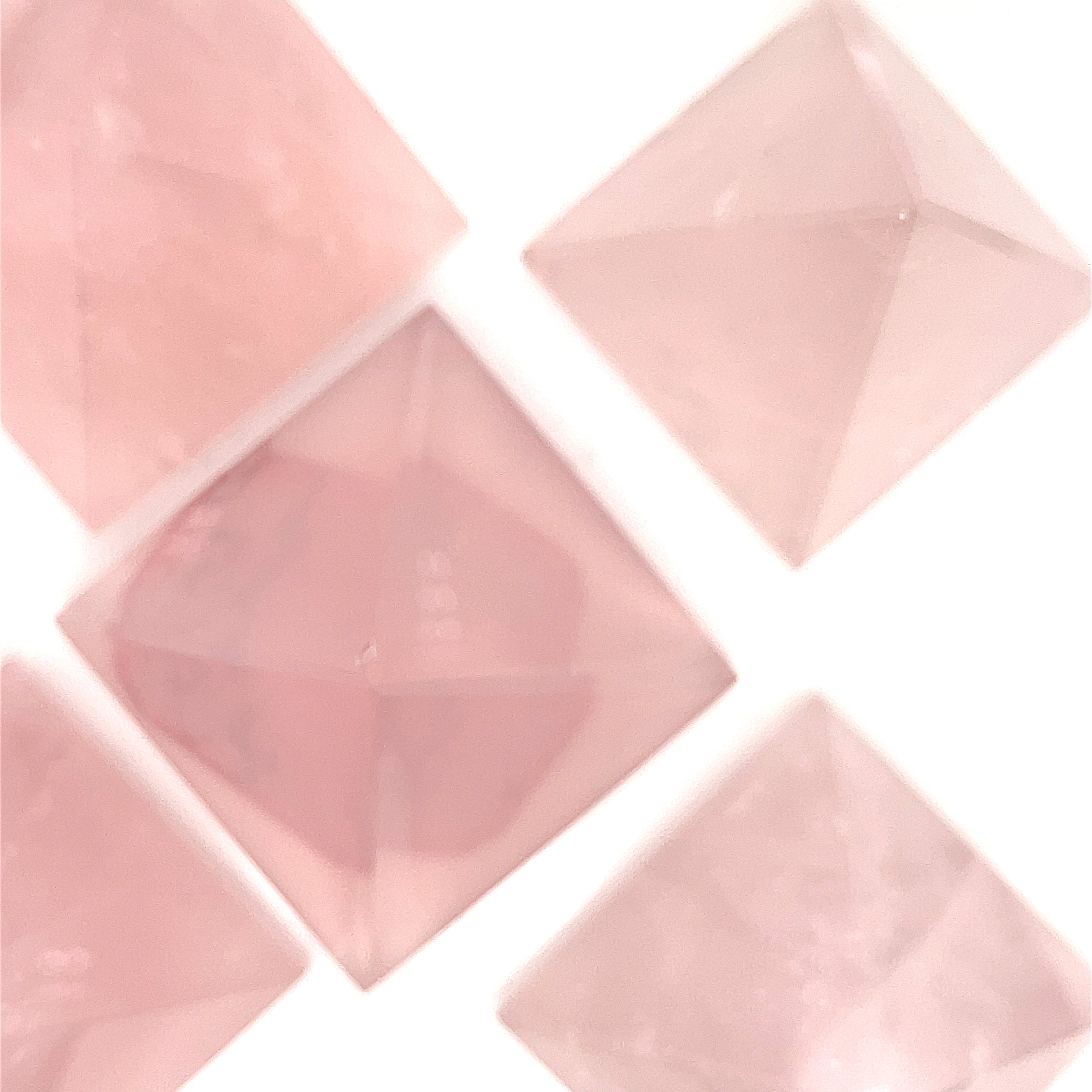 Rose Quartz Gemstone Pyramid