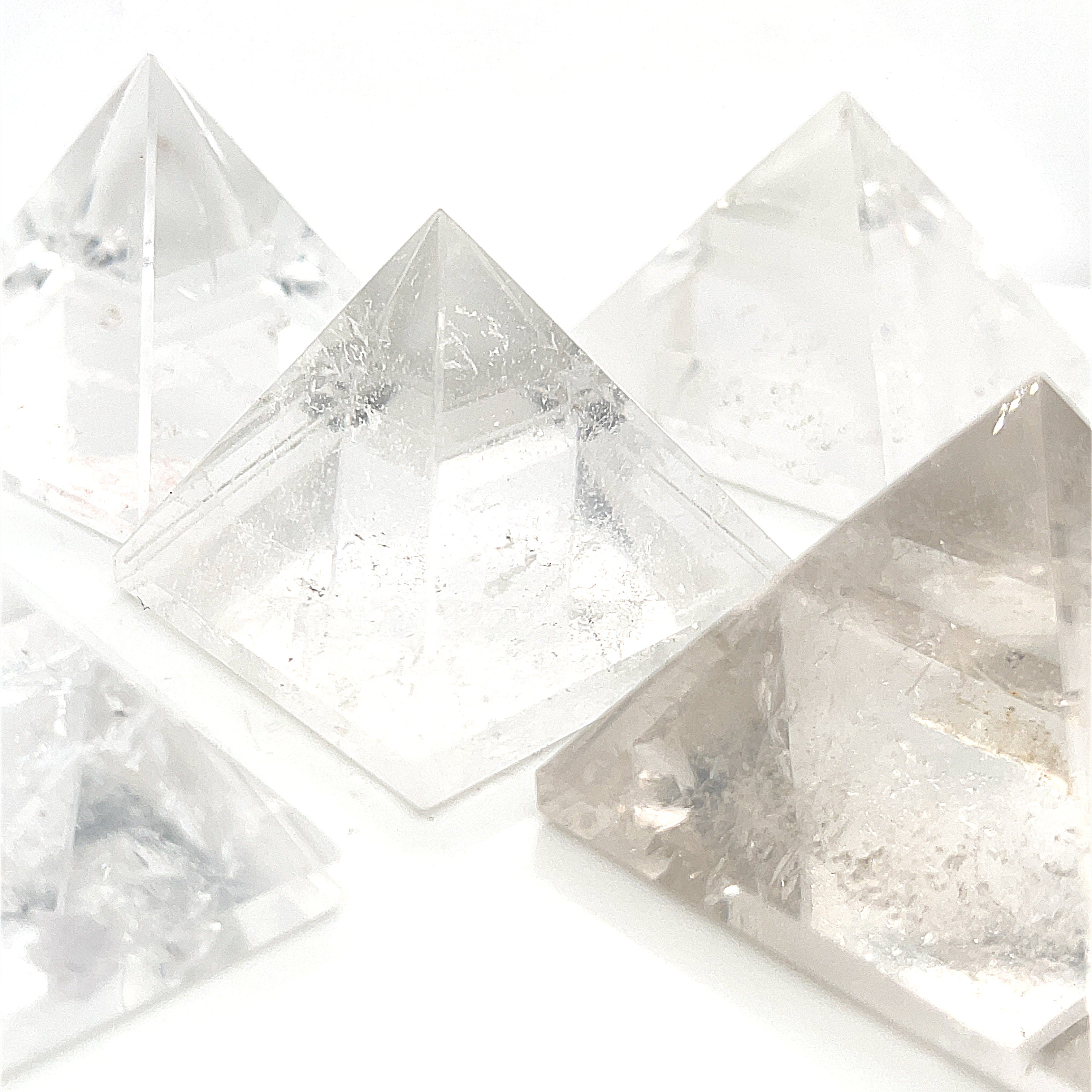 Clear Quartz Gemstone Pyramid