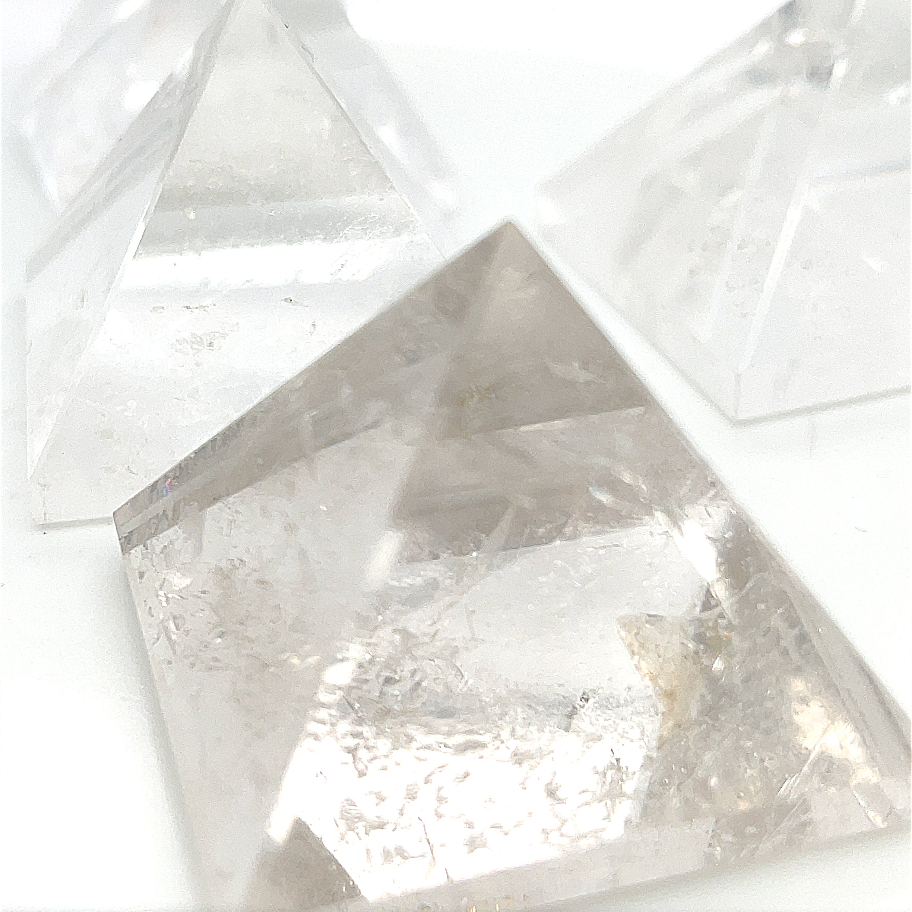 Clear Quartz Gemstone Pyramid