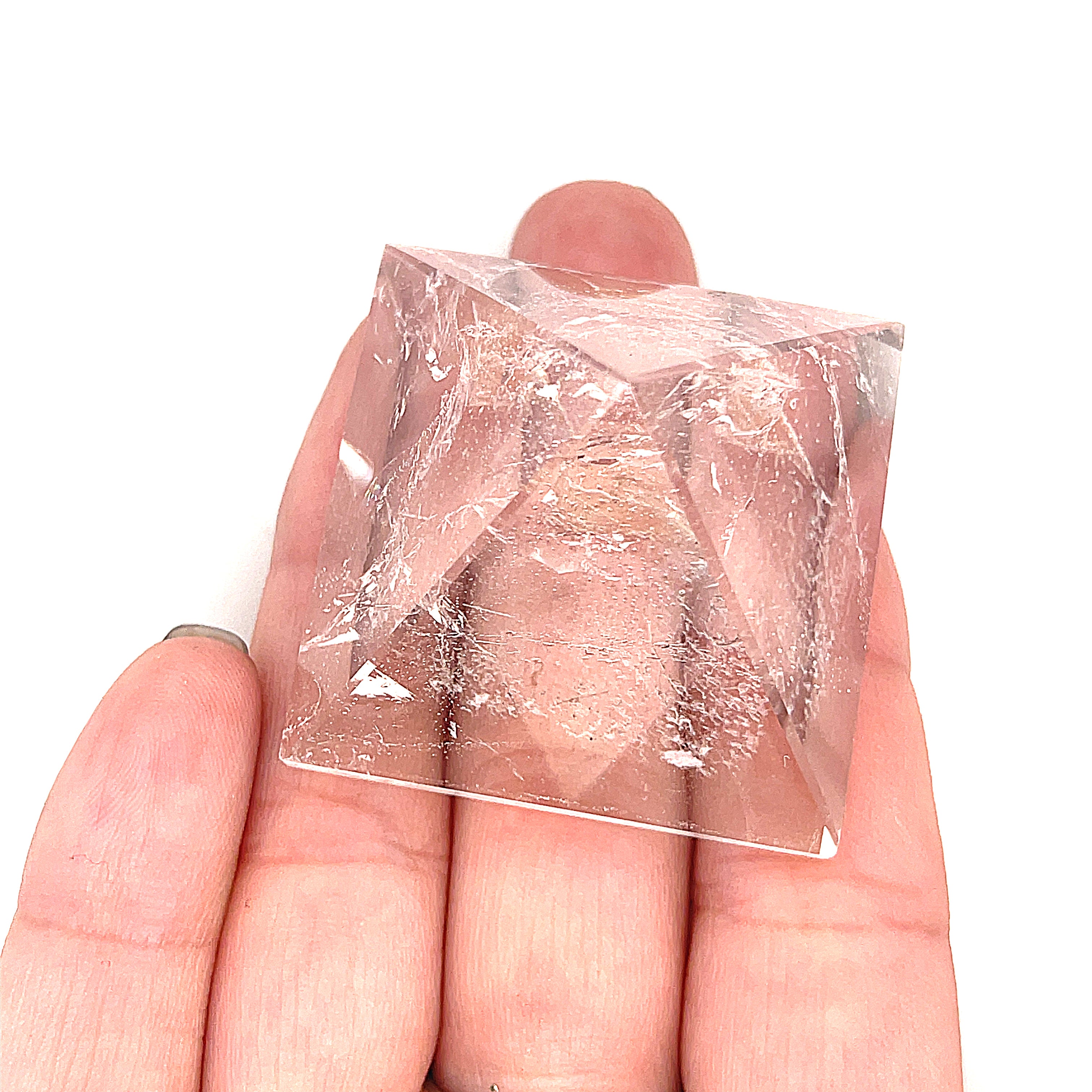 Clear Quartz Gemstone Pyramid