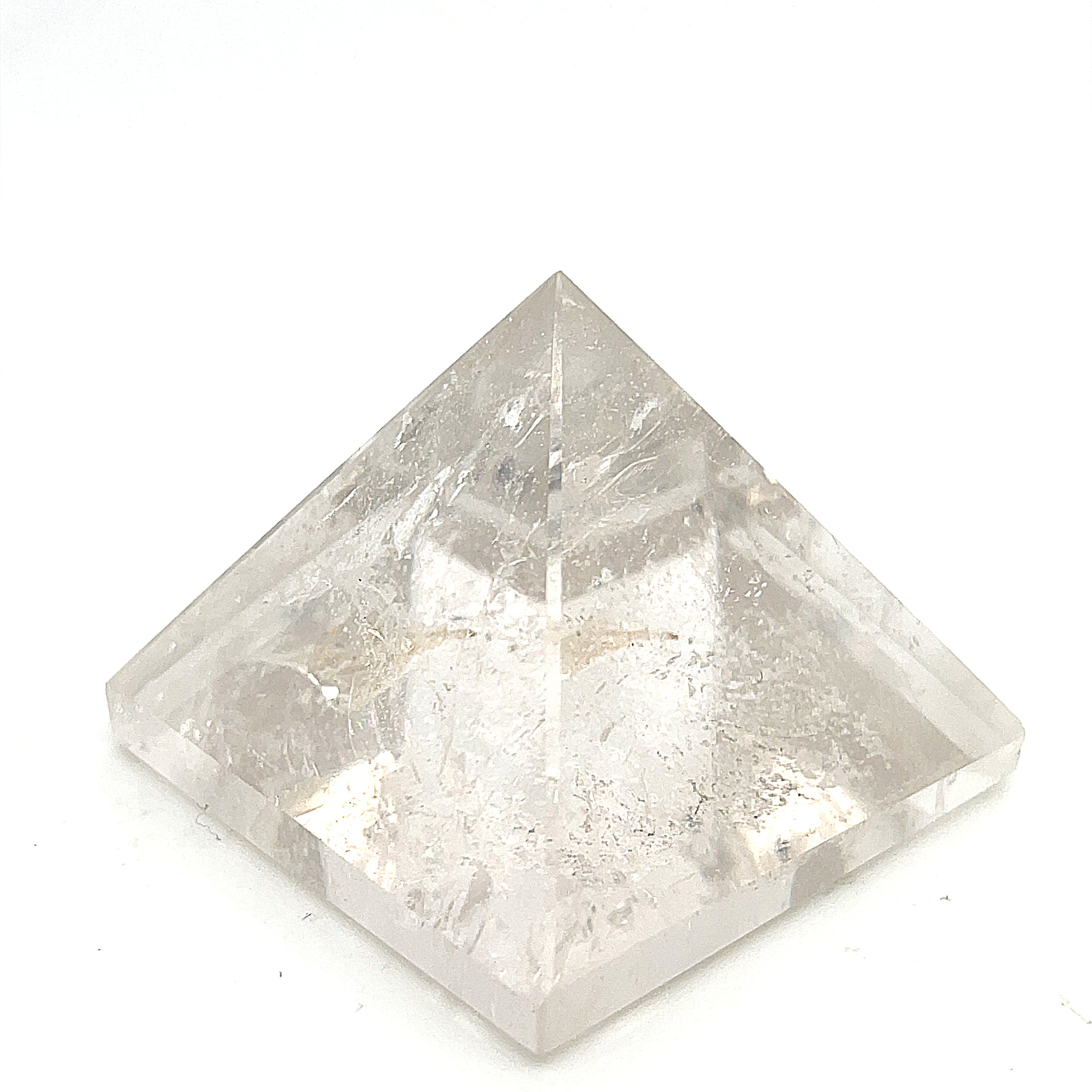 Clear Quartz Gemstone Pyramid